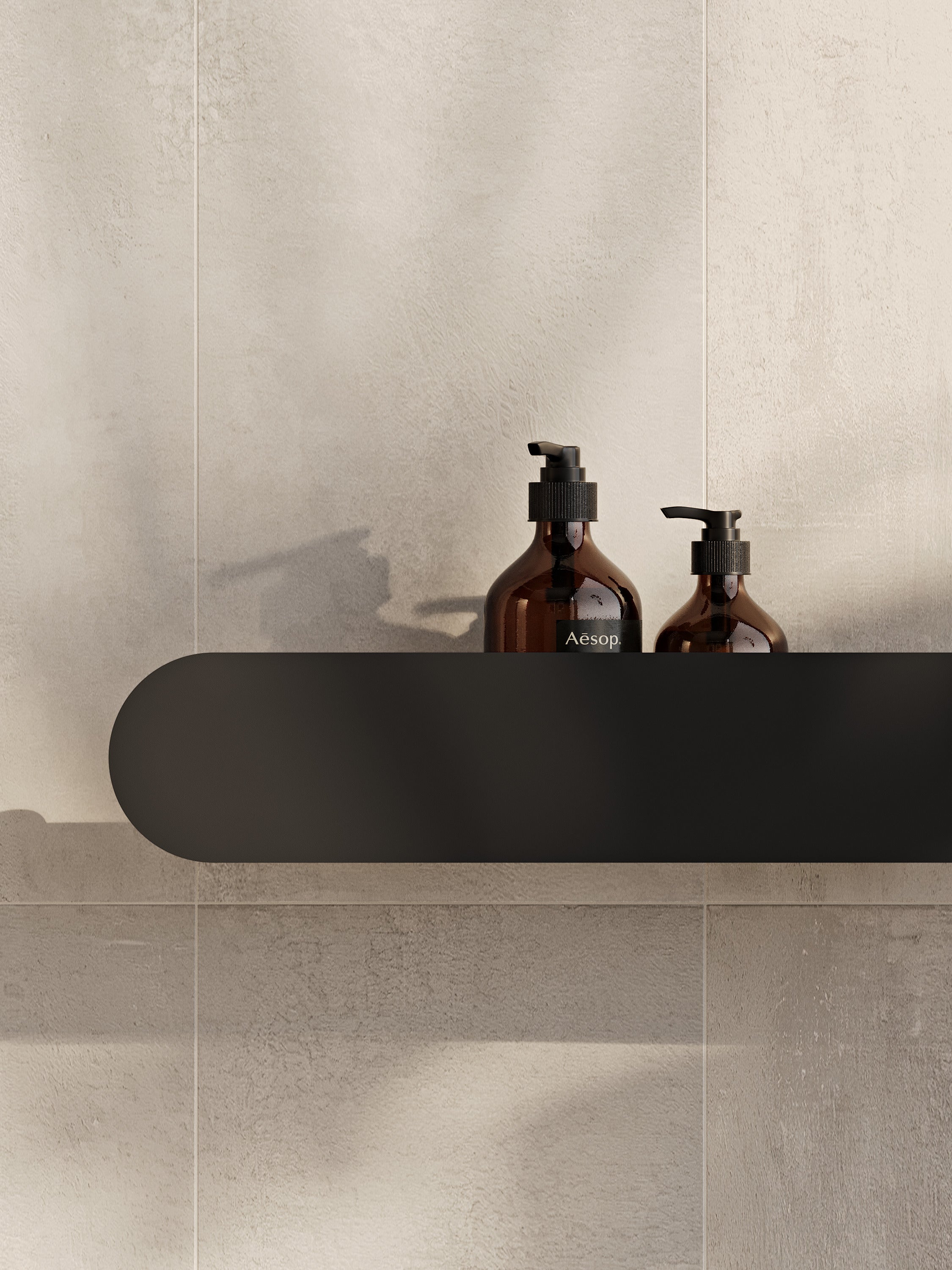 Wall-Mounted Bathroom Shelf with Towel Bar & Toilet Paper Holder