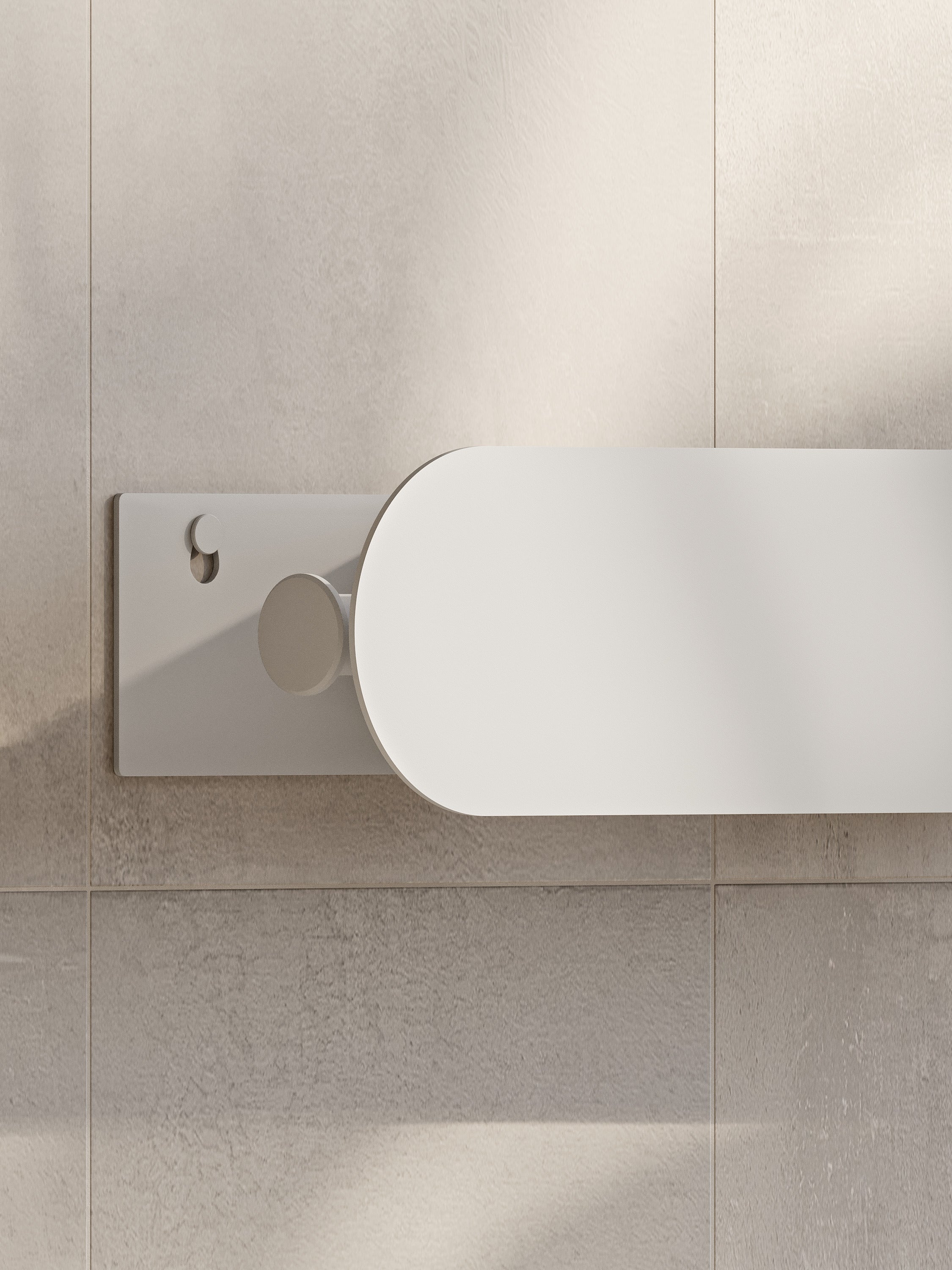 Wall-Mounted Bathroom Shelf with Towel Bar & Toilet Paper Holder