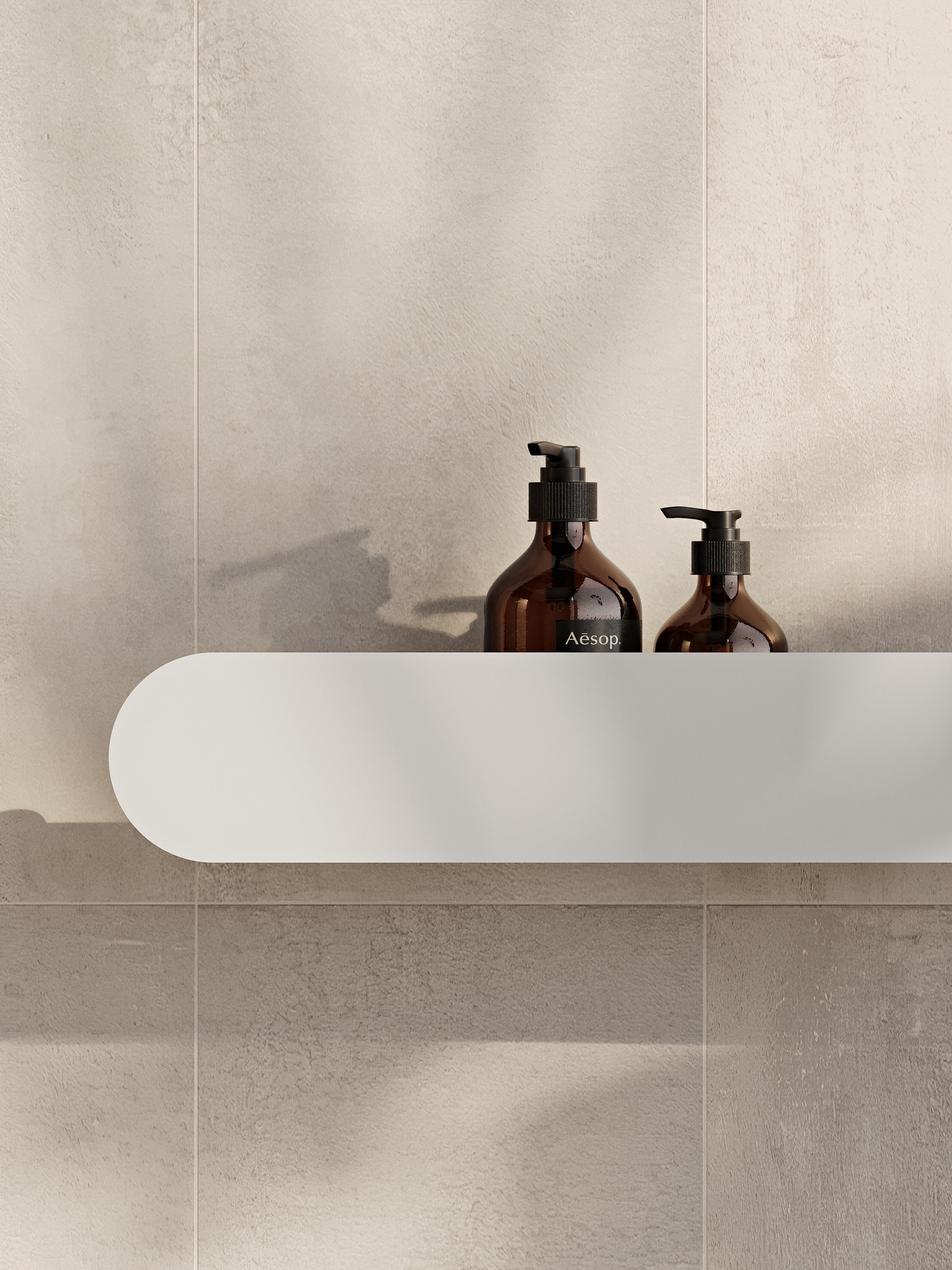 Wall-Mounted Bathroom Shelf with Towel Bar & Toilet Paper Holder