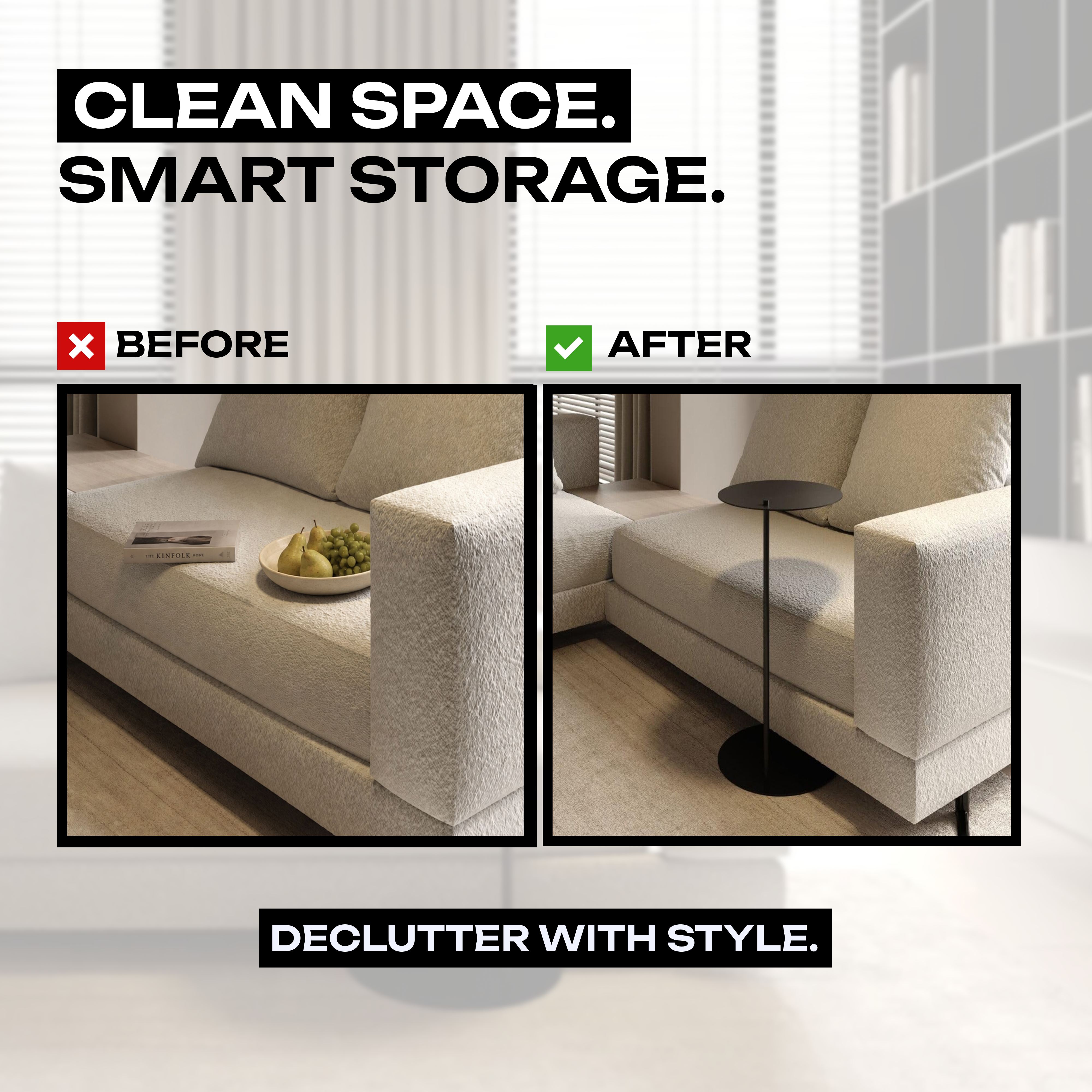 Metal Sofa Side Table