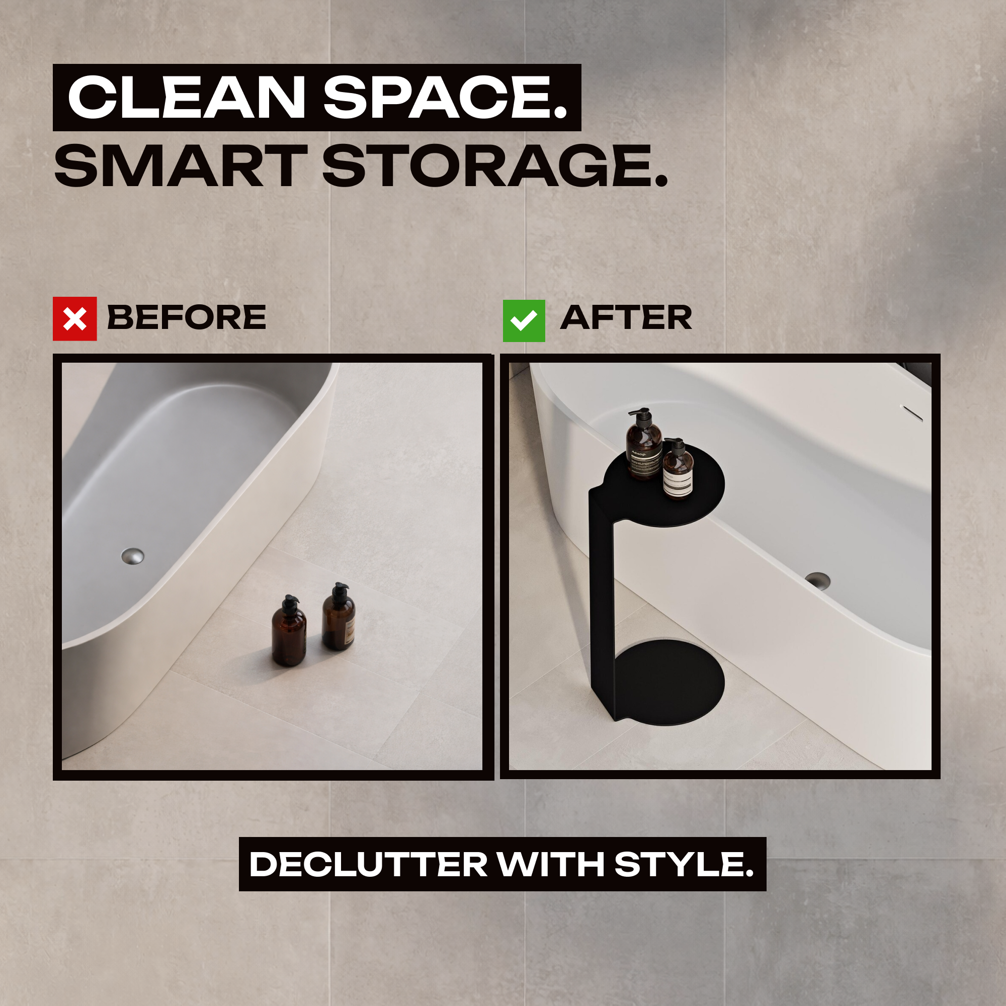 Tavolino rotondo in metallo – Acciaio verniciato a polvere minimalista, nero o bianco