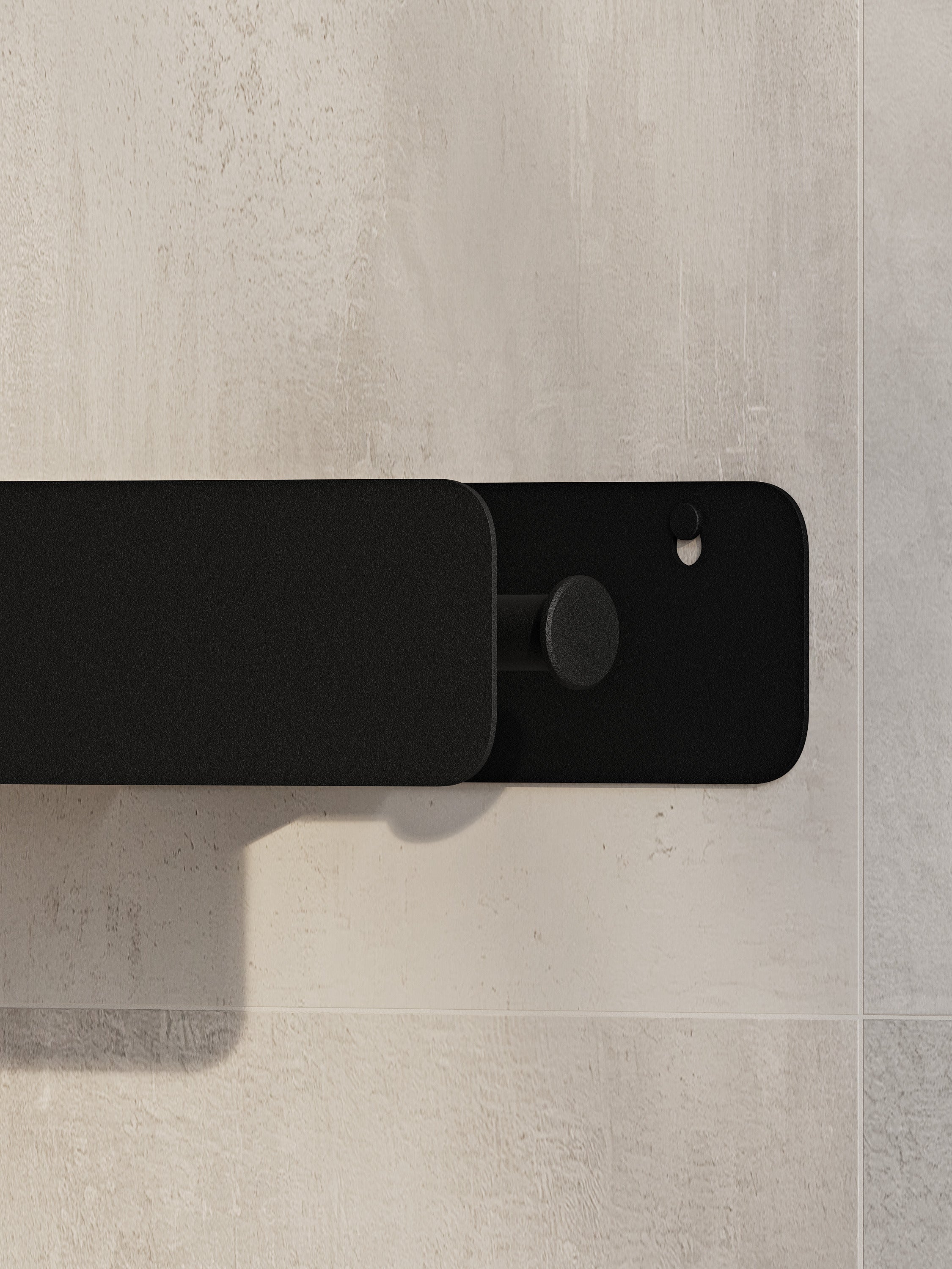 Modern Steel Toilet Paper Holder with Shelf