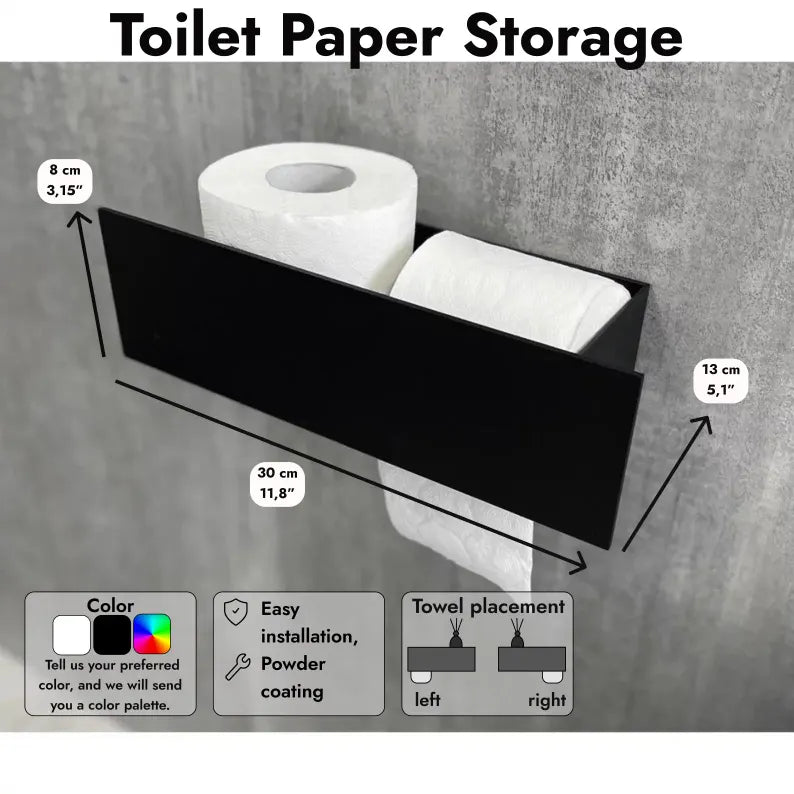 Wall-Mounted Toilet Paper Holder
