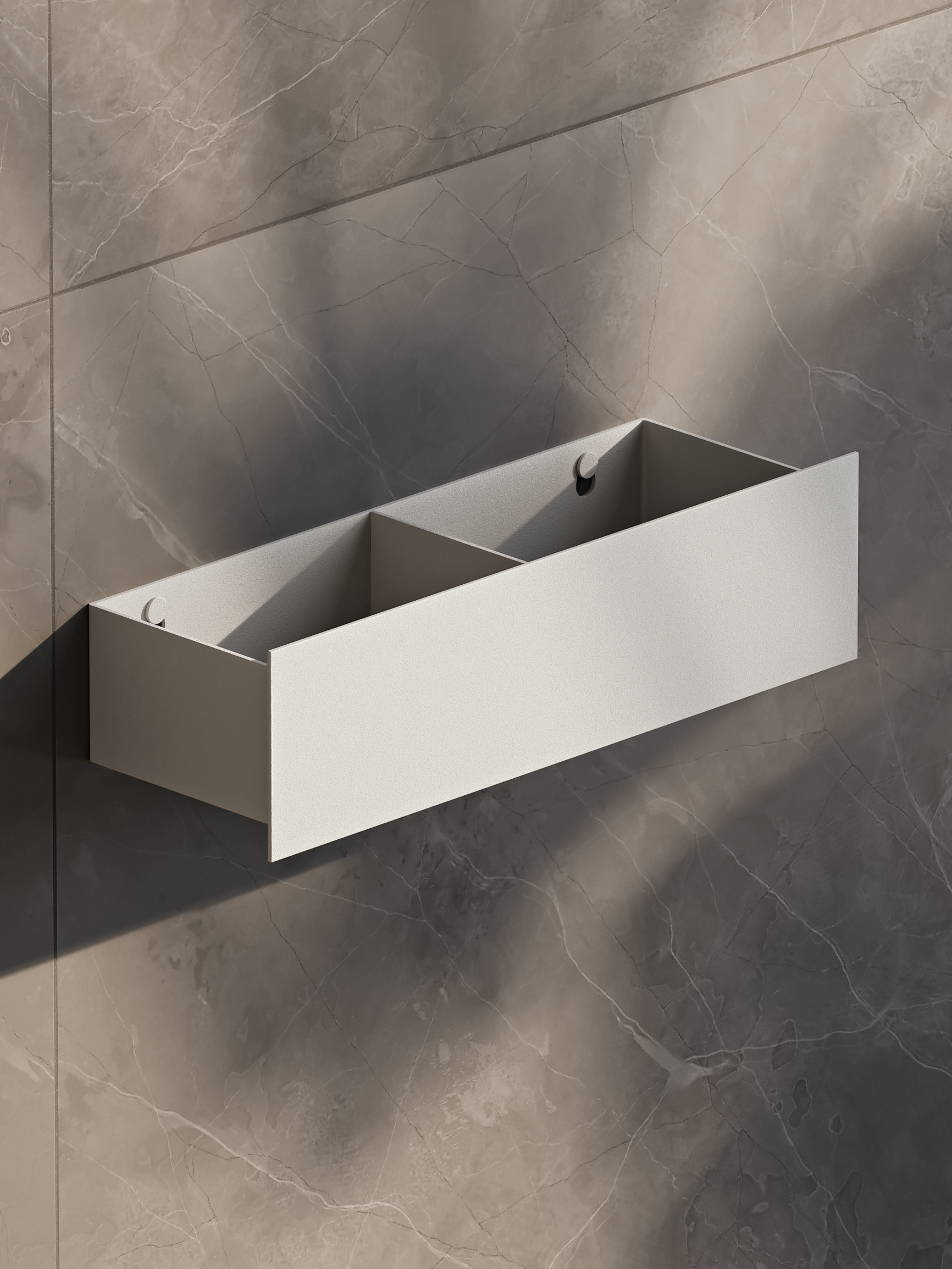 Mensola da bagno Skyline Mono – Mensola portaoggetti in metallo da parete, acciaio inossidabile, design minimalista, diverse dimensioni, finitura verniciata a polvere