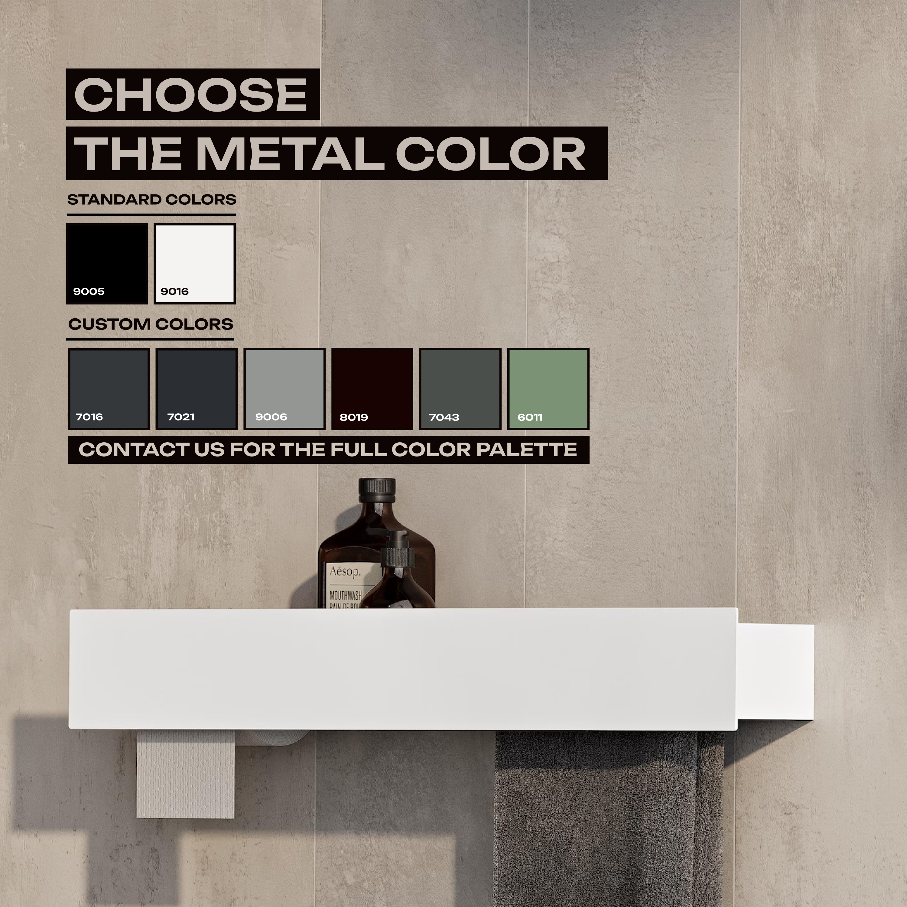 Portasciugamani e porta carta igienica