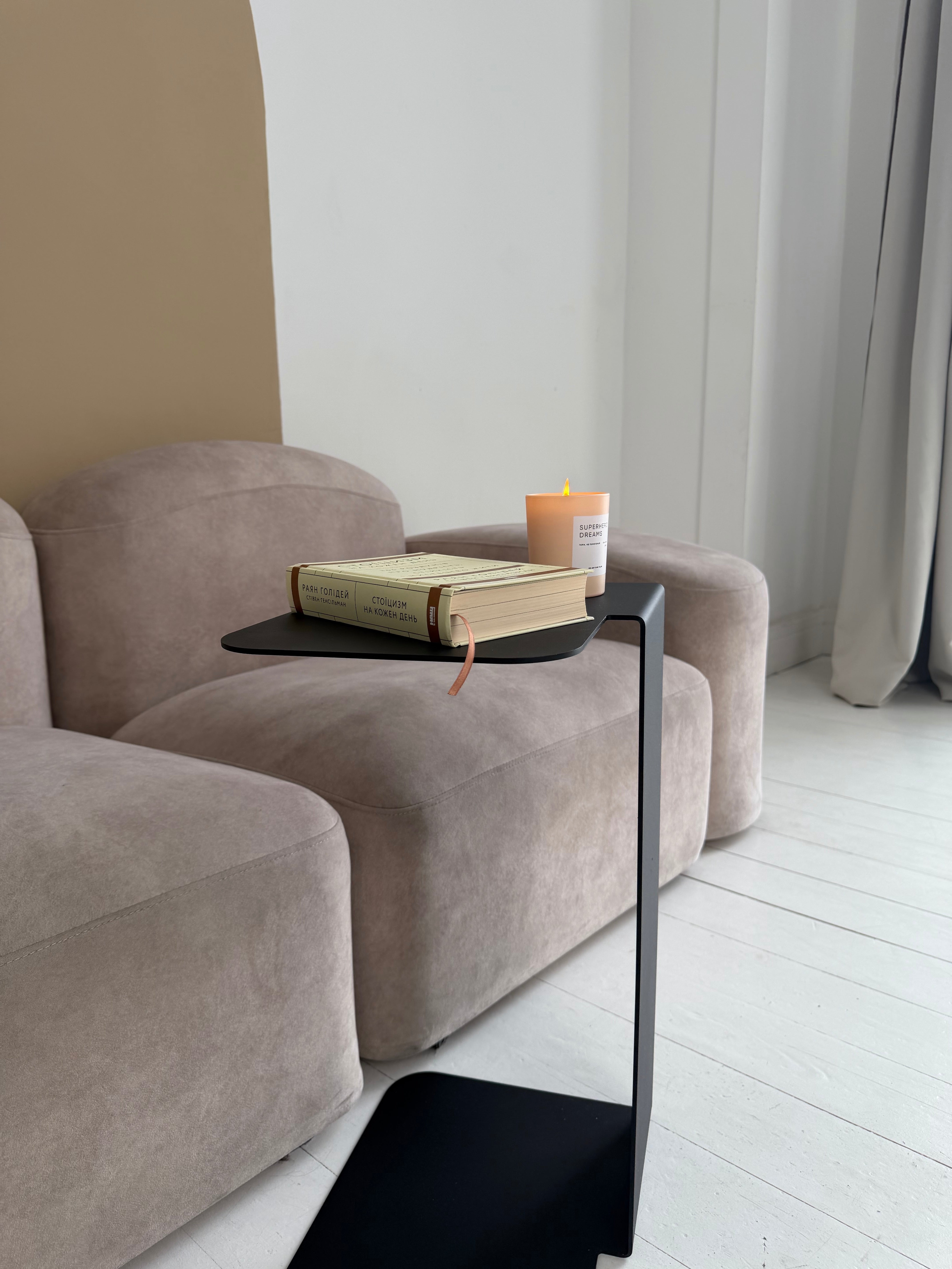 Modern Minimalist Metal Side Table, Coffee table