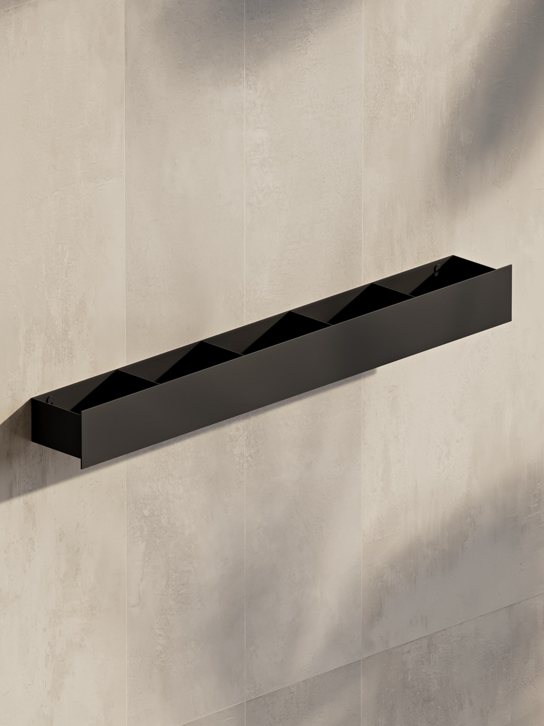 Mensola da bagno Skyline Mono – Mensola portaoggetti in metallo da parete, acciaio inossidabile, design minimalista, diverse dimensioni, finitura verniciata a polvere