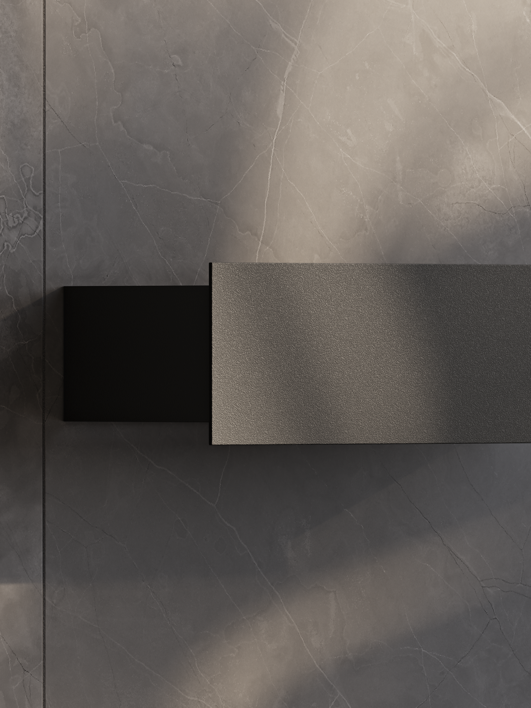 Mensola da bagno Skyline Mono – Mensola portaoggetti in metallo da parete, acciaio inossidabile, design minimalista, diverse dimensioni, finitura verniciata a polvere