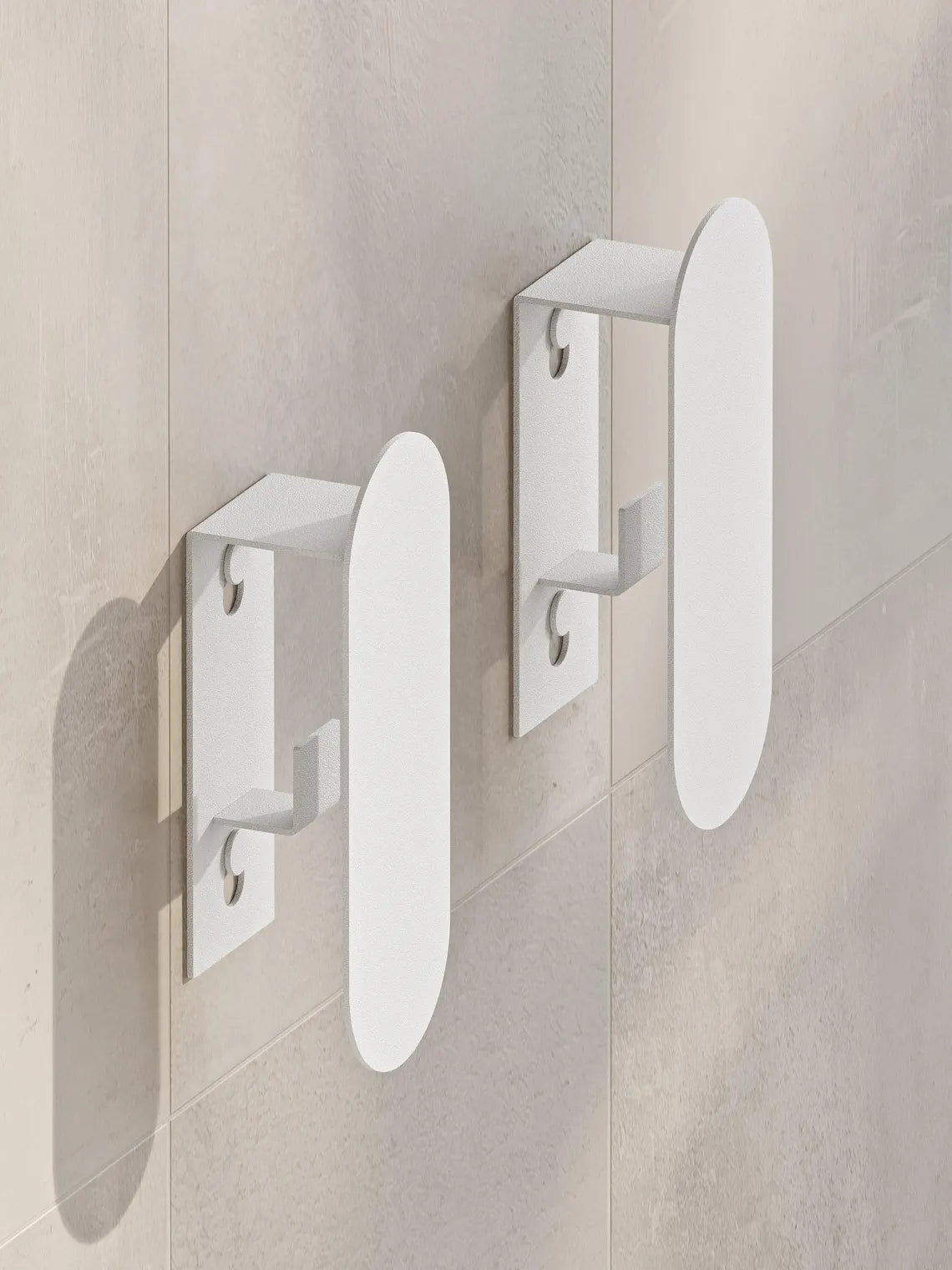 Gancio da parete minimalista in acciaio – Moderno portasciugamani e accappatoi per il bagno