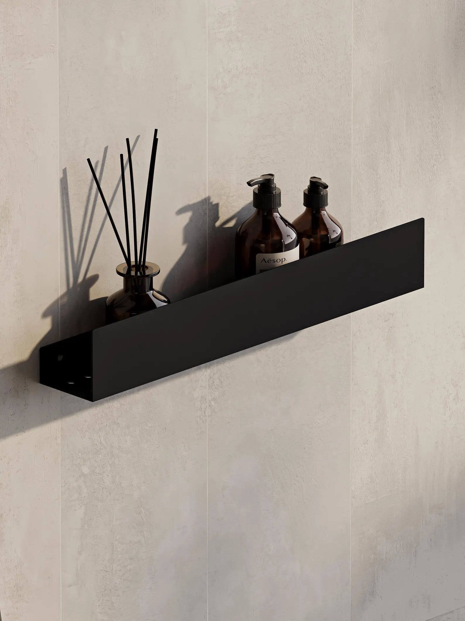 Wall-Mounted Stainless Steel Shelf