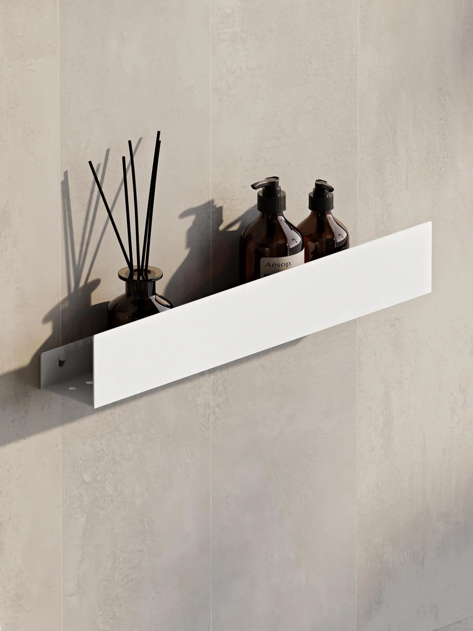 Wall-Mounted Stainless Steel Shelf