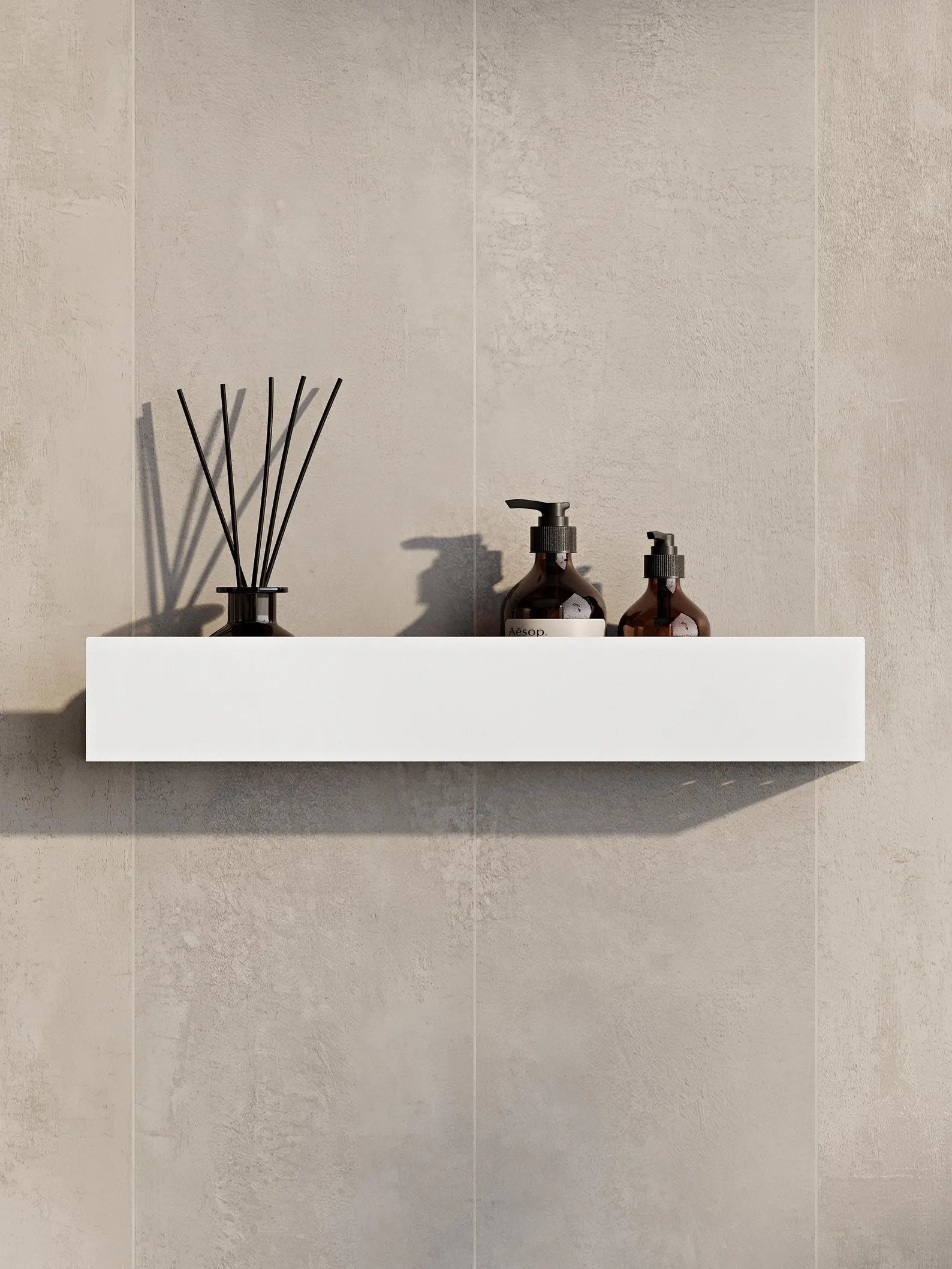 Wall-Mounted Stainless Steel Shelf