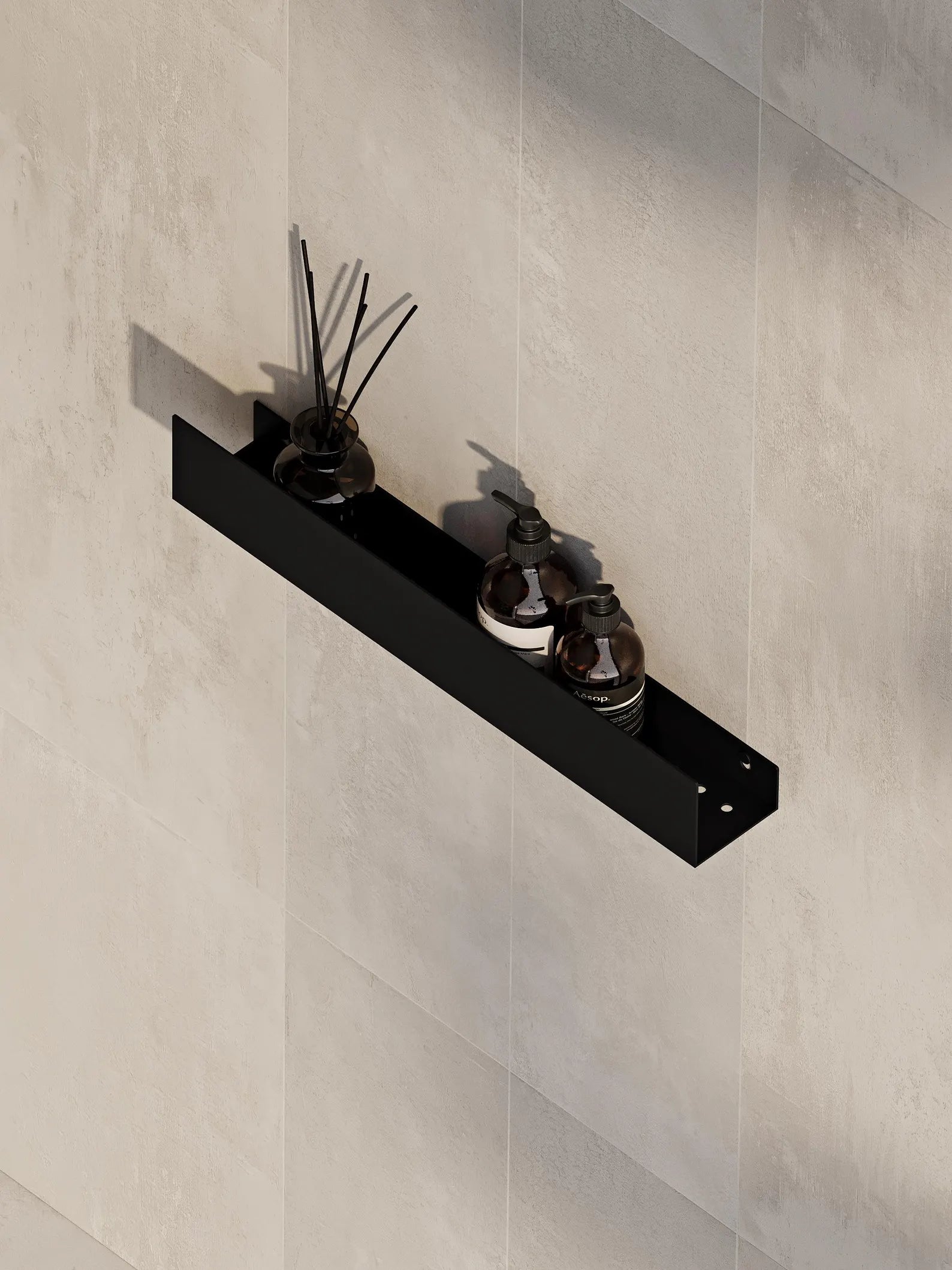 Wall-Mounted Stainless Steel Shelf