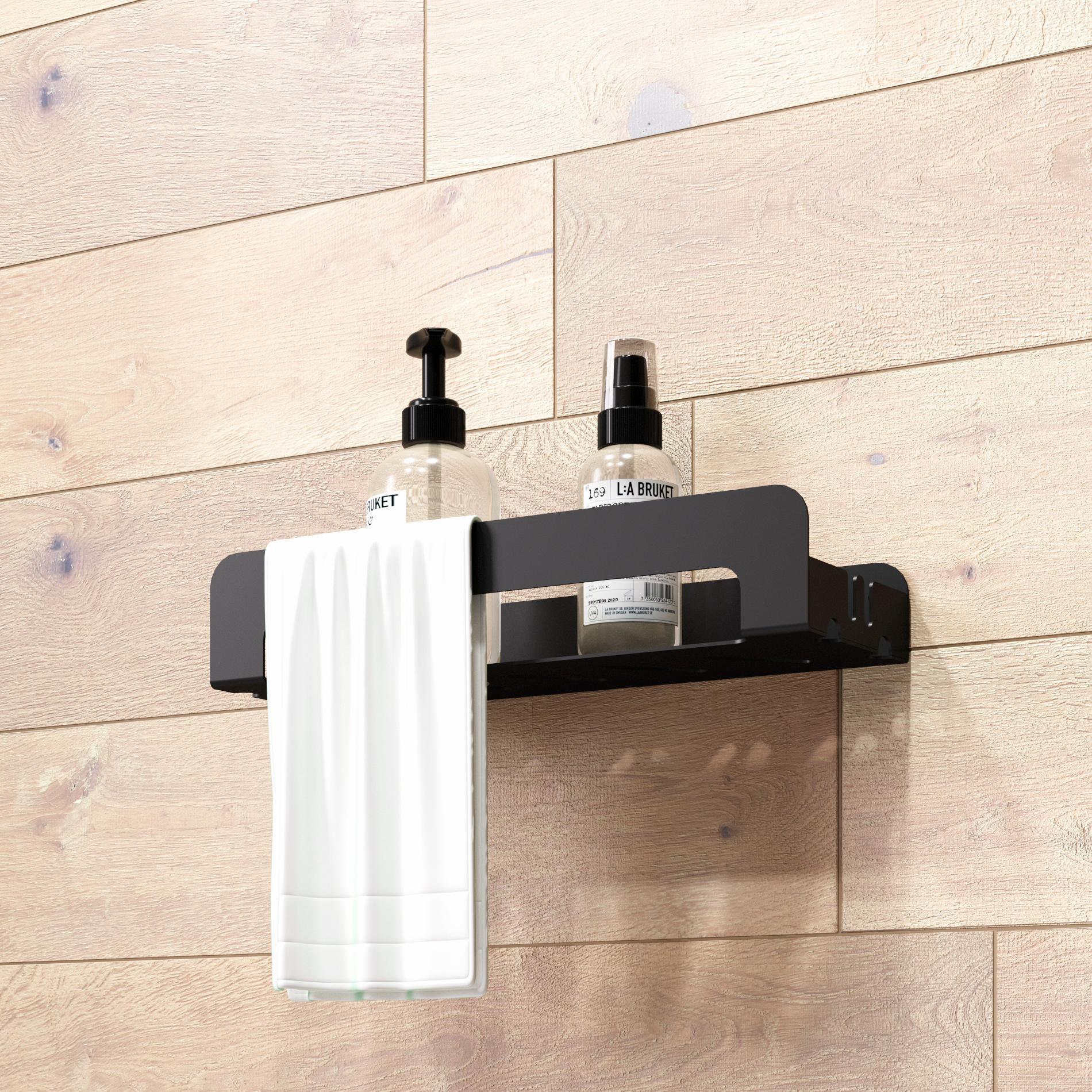 metal wall shelf
floating shelf
shower shelf black
metal wall shelves
black metal shelves
bathroom organizer
small wall shelves
bathroom shelves
black metal shelf
bathroom shelf
shelf with guardrail
narrow shelf
narrow shelves