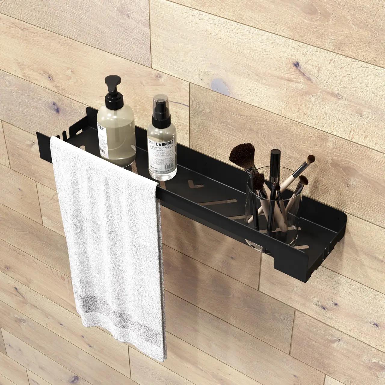 black metal shelf
floating shelf
shower shelf black
metal wall shelves
black metal shelves
bathroom organizer
small wall shelves
bathroom shelves
wall shelves
metal shelf
shelf with guardrail
narrow shelf
narrow shelves