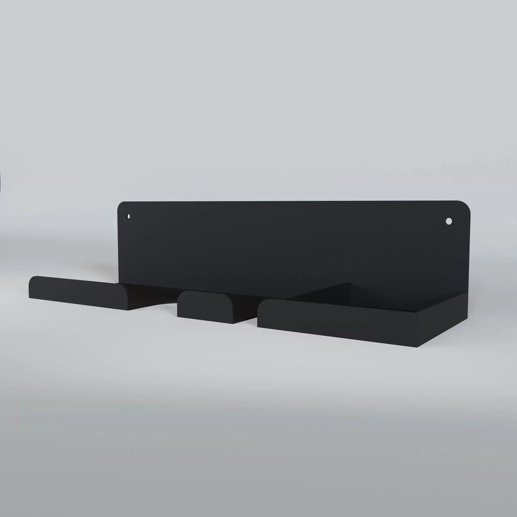 narrow shelf
dryer shelf
brush storage
hair dryer storage
floating shelf
metal shelf
dryer storage
black shelf
black metal shelf
floating shelves
shelves
wall shelf
wall mounted shelf