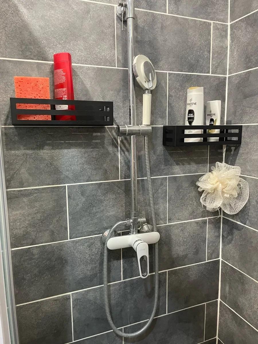 black metal shelf
floating shelf
shower shelf black
metal wall shelves
black metal shelves
bathroom organizer
small wall shelves
bathroom shelves
wall shelves
metal shelf
shelf with guardrail
narrow shelf
narrow shelves