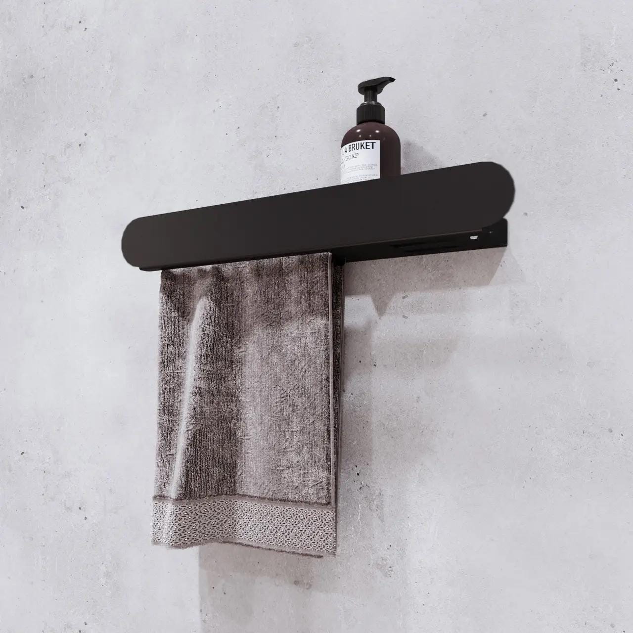 towel holder
bathroom organizer
bathroom steel shelf
bathroom shelves
toilet paper holder
bathroom accessories
bathroom storage
wall-mounted shelf
minimalist bathroom
space-saving shelf
black bathroom shelf
metal bathroom shelf
floating shelf
