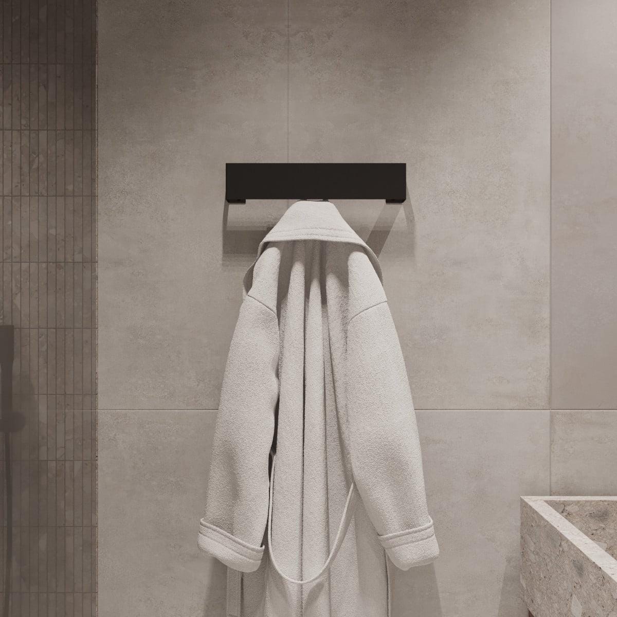 black towel holder
towel rack
wall-mount towel bar
bathroom organizer
bathroom towel rail
towel storage
bath towel holder
towel holder
wall towel rack
rack with hooks
bathroom rack
bathroom hanger
wall-mounted hooks