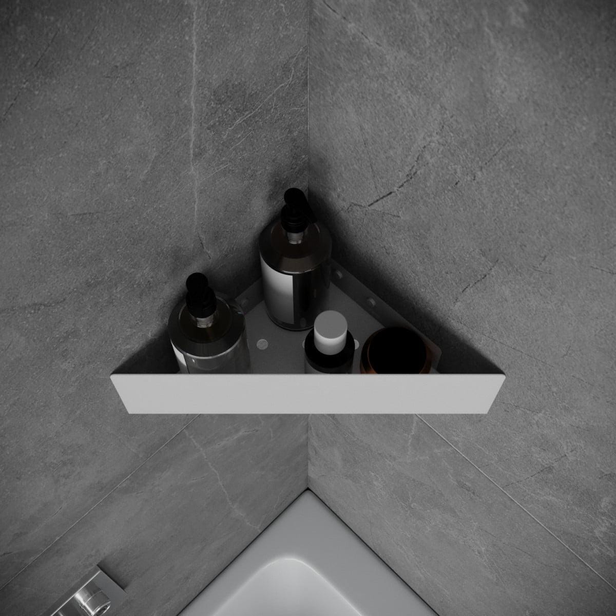 bathroom organizer
bathroom shelf
bathroom wall shelf
floating shelf
bathroom accessories
bathroom shelves
space-saving shelf
powder-coated finish
wall mounted shelf
triangle shelf
corner shower shelf
shower wall shelf
bath corner shelf