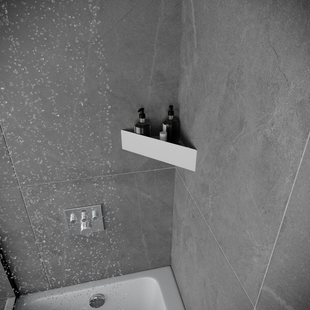 bathroom organizer
bathroom shelf
bathroom wall shelf
floating shelf
bathroom accessories
bathroom shelves
space-saving shelf
powder-coated finish
wall mounted shelf
triangle shelf
corner shower shelf
shower wall shelf
bath corner shelf