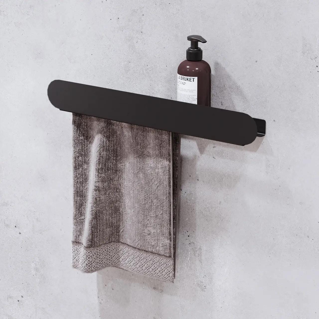 towel holder
bathroom organizer
bathroom steel shelf
bathroom shelves
toilet paper holder
bathroom accessories
bathroom storage
wall-mounted shelf
minimalist bathroom
space-saving shelf
black bathroom shelf
metal bathroom shelf
floating shelf