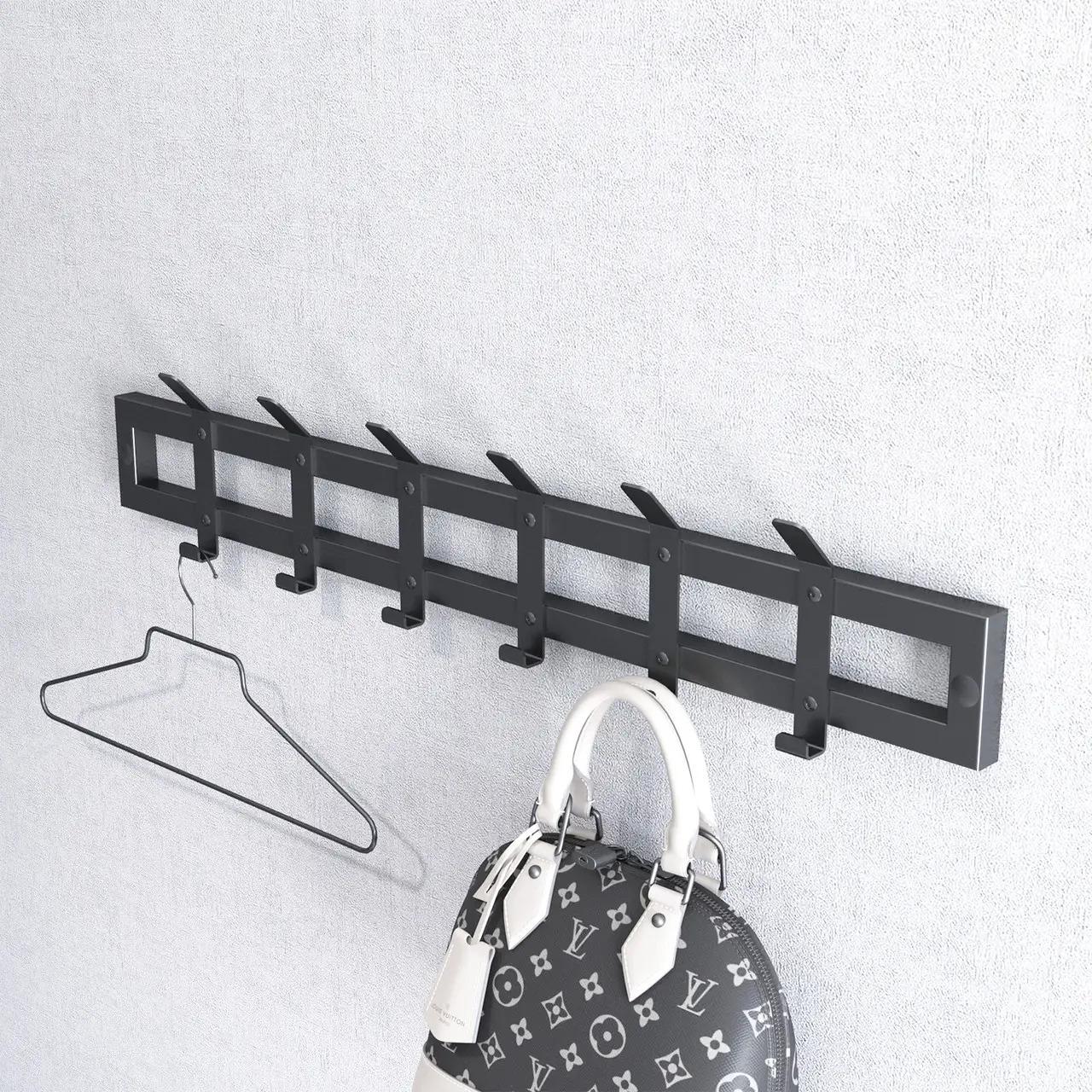coat rack
coat hook rack
black coat hooks
entryway organizer
minimalist coat rack
double hooks rack
hallway hook rack
wall coat rack
wall hanger
modern coat rack
industrial coat rack
wall hooks
hallway storage