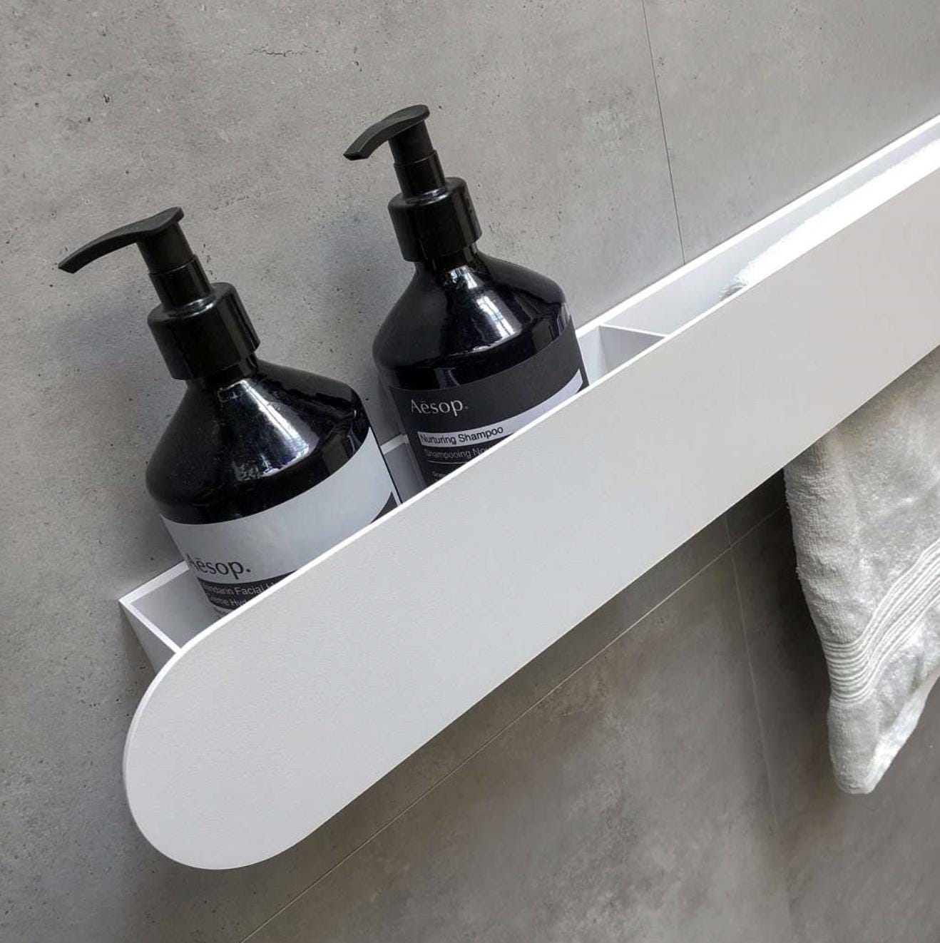 towel rack
towel holder
towel rail
shower towel rack
bathroom organizer
floating wall shelf
shelf and towel rail
wall-mounted shelf
wall-mount towel bar
bathroom shelf
bathroom wall shelf
shower wall shelf
shelf with towel bar