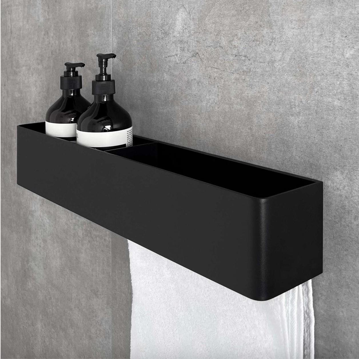 towel rack
towel holder
towel rail
shower towel rack
floating wall shelf
shelf and towel rail
wall-mounted shelf
wall-mount towel bar
bathroom shelf
bathroom wall shelf
shower wall shelf
shelf with towel bar
towel rack shelf