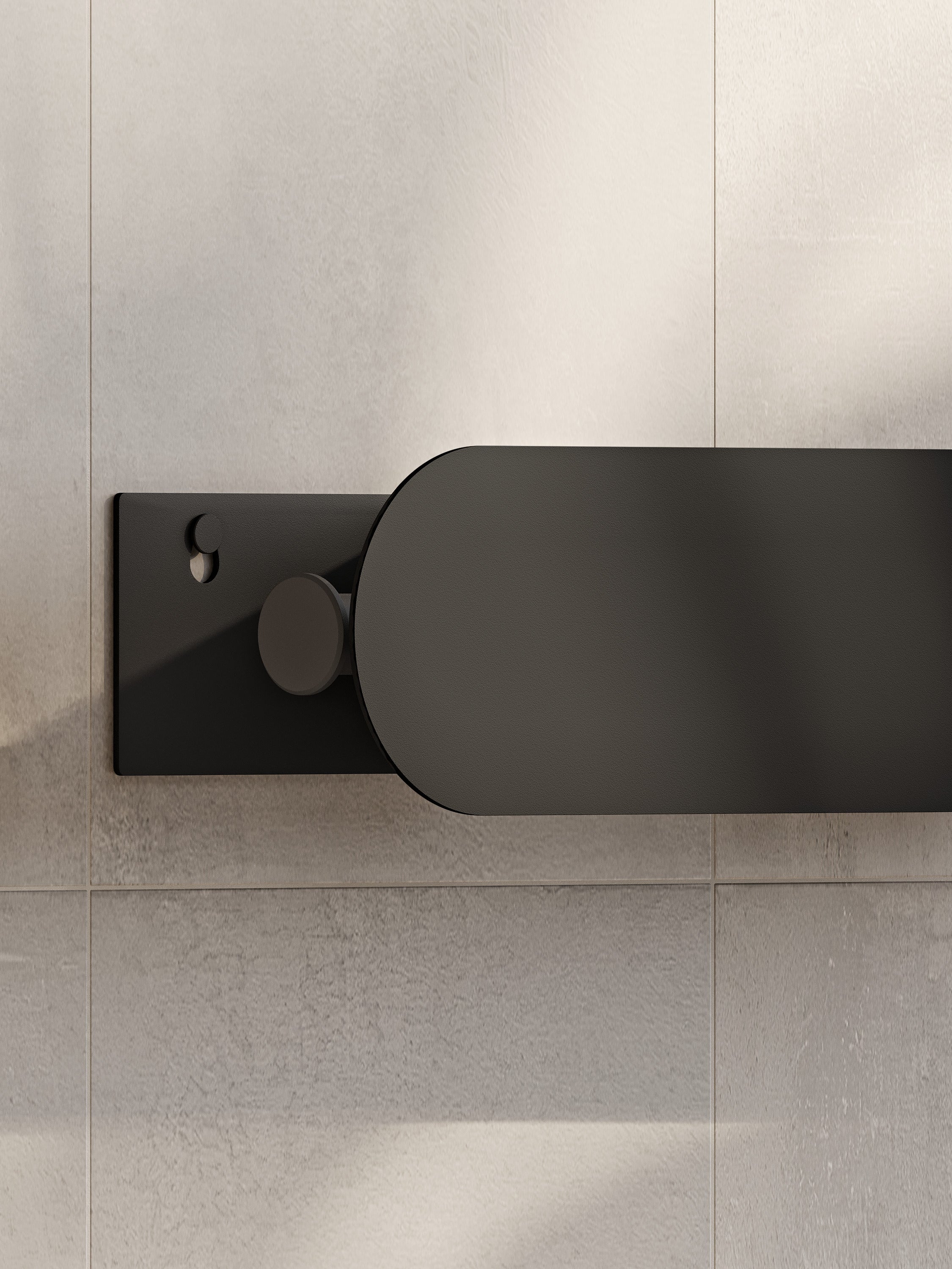 Wall-Mounted Bathroom Shelf with Towel Bar & Toilet Paper Holder