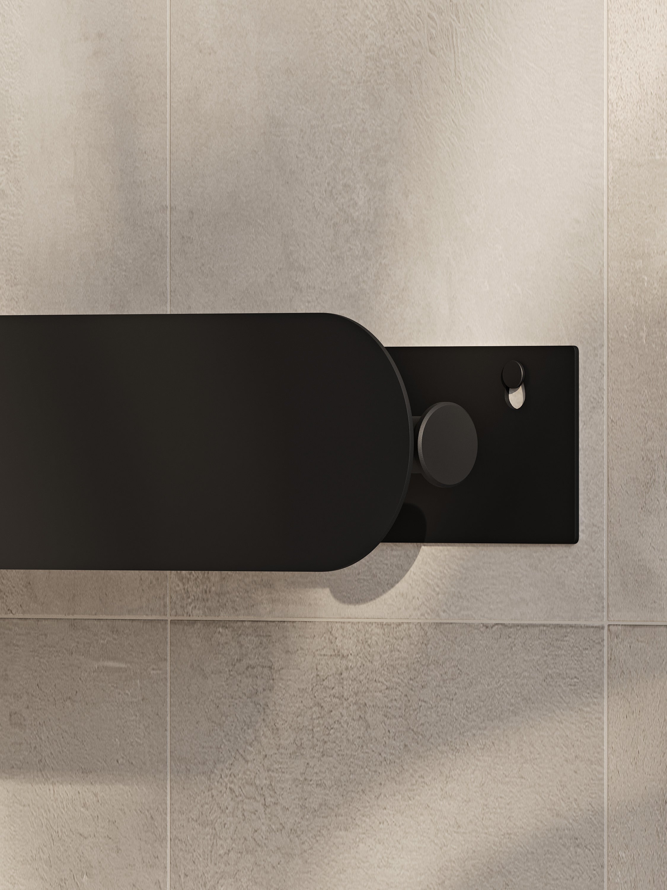 Wall-Mounted Bathroom Shelf with Towel Bar & Toilet Paper Holder