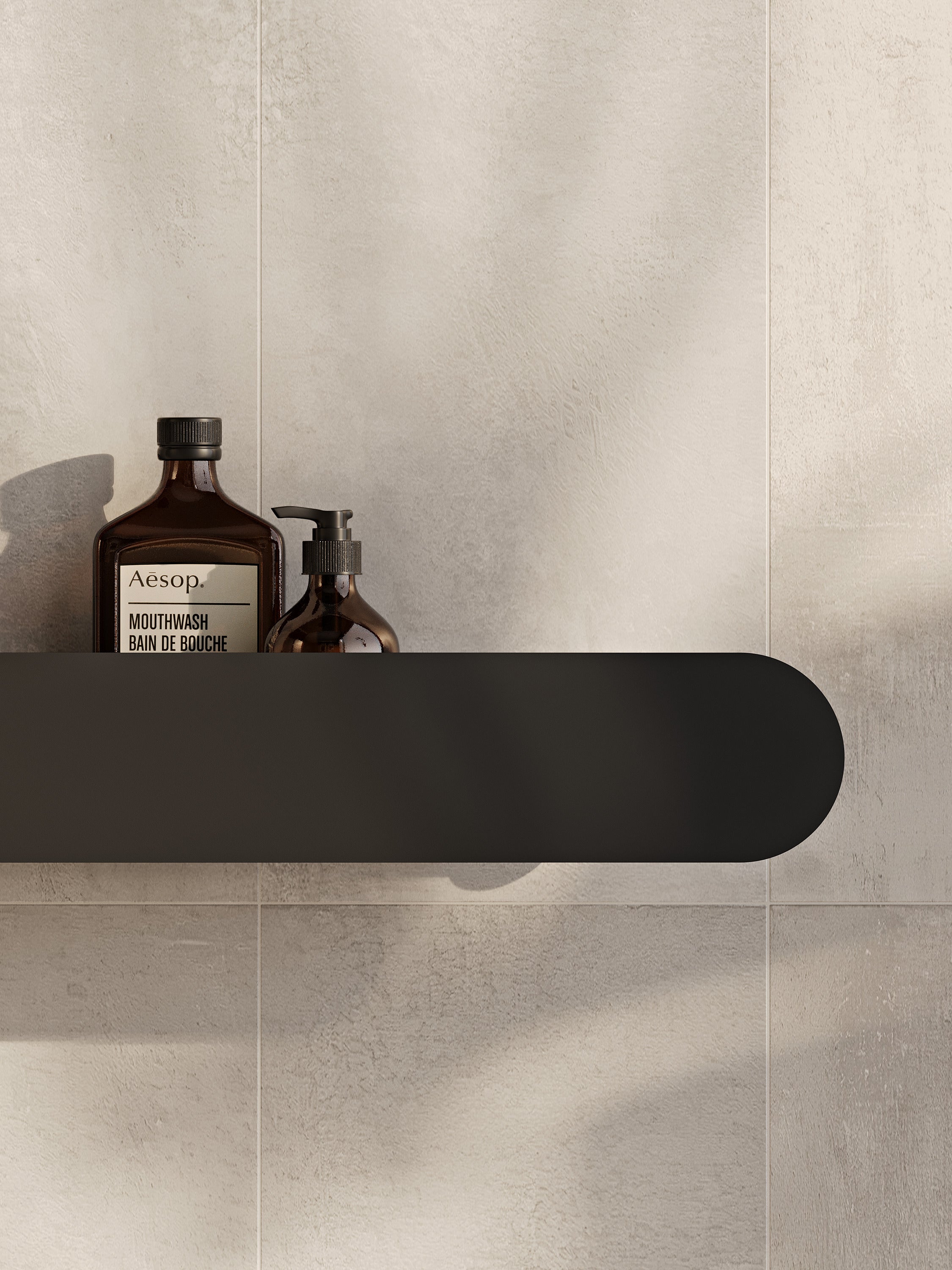 Wall-Mounted Bathroom Shelf with Towel Bar & Toilet Paper Holder