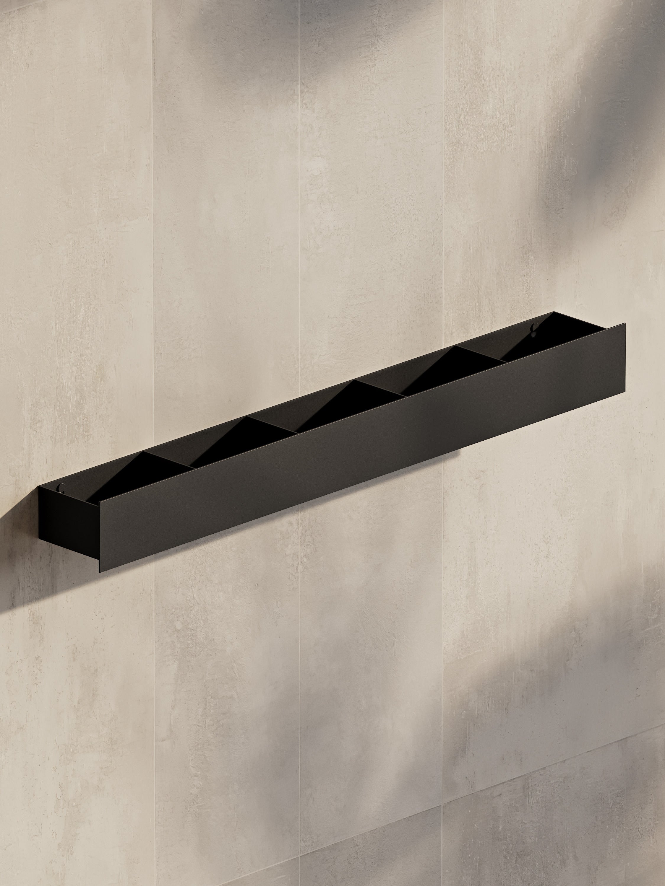 Badezimmerregal aus Edelstahl für Flaschen