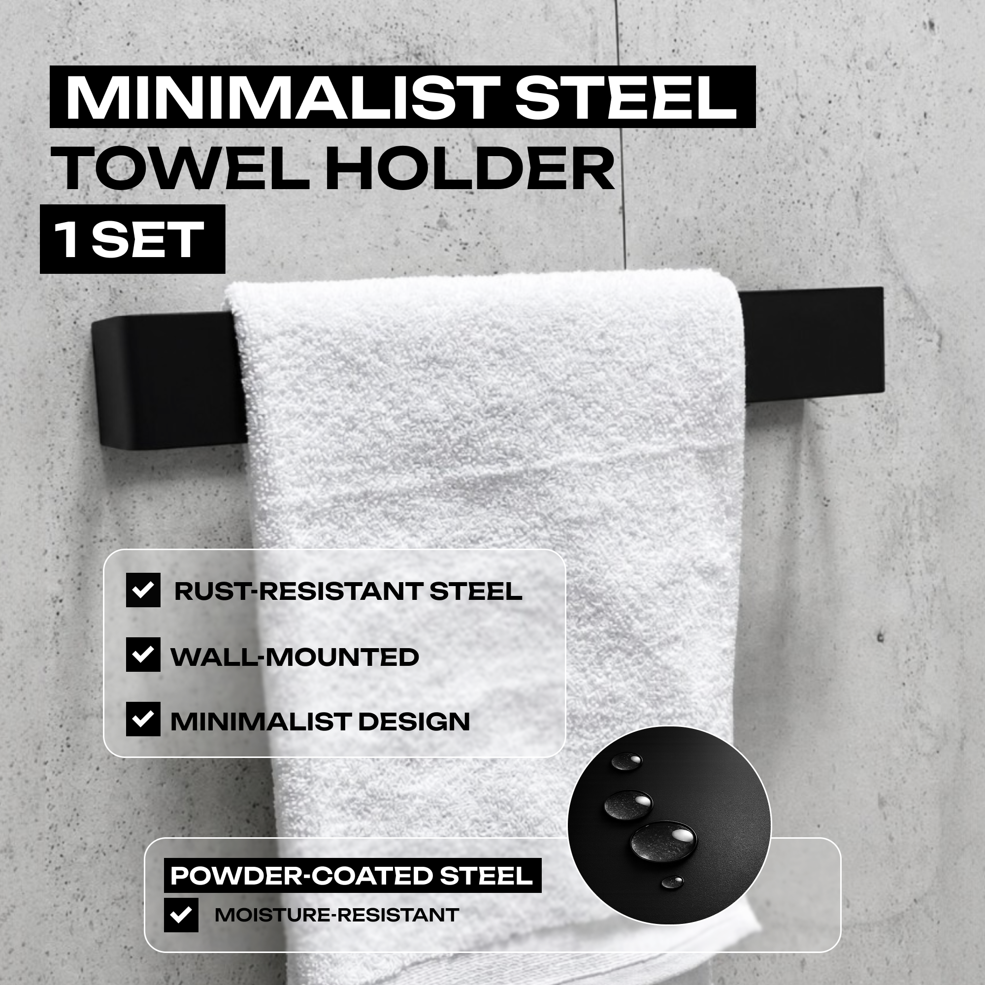 Steel Towel Holder