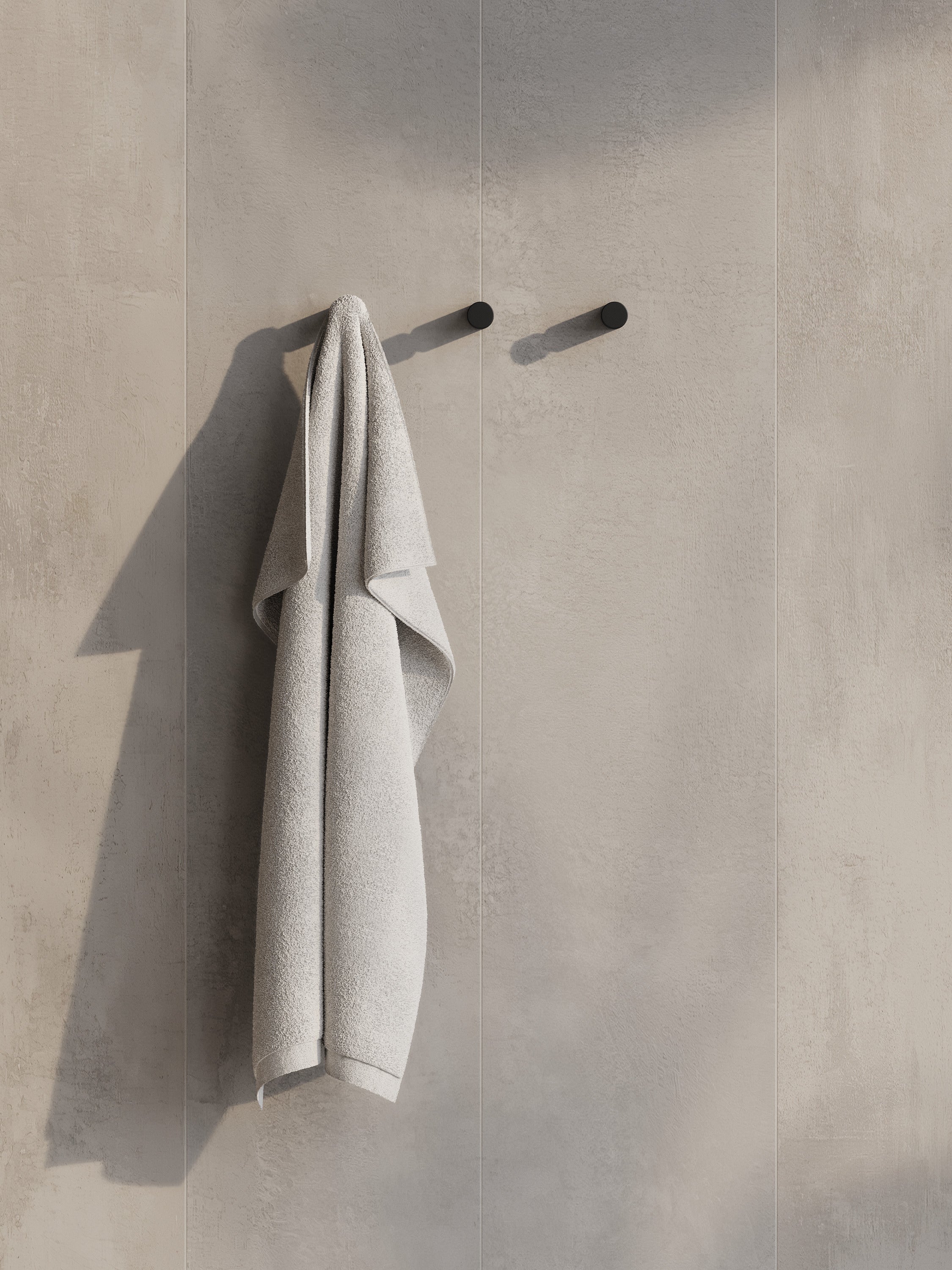 Gancio portasciugamani in acciaio da parete 