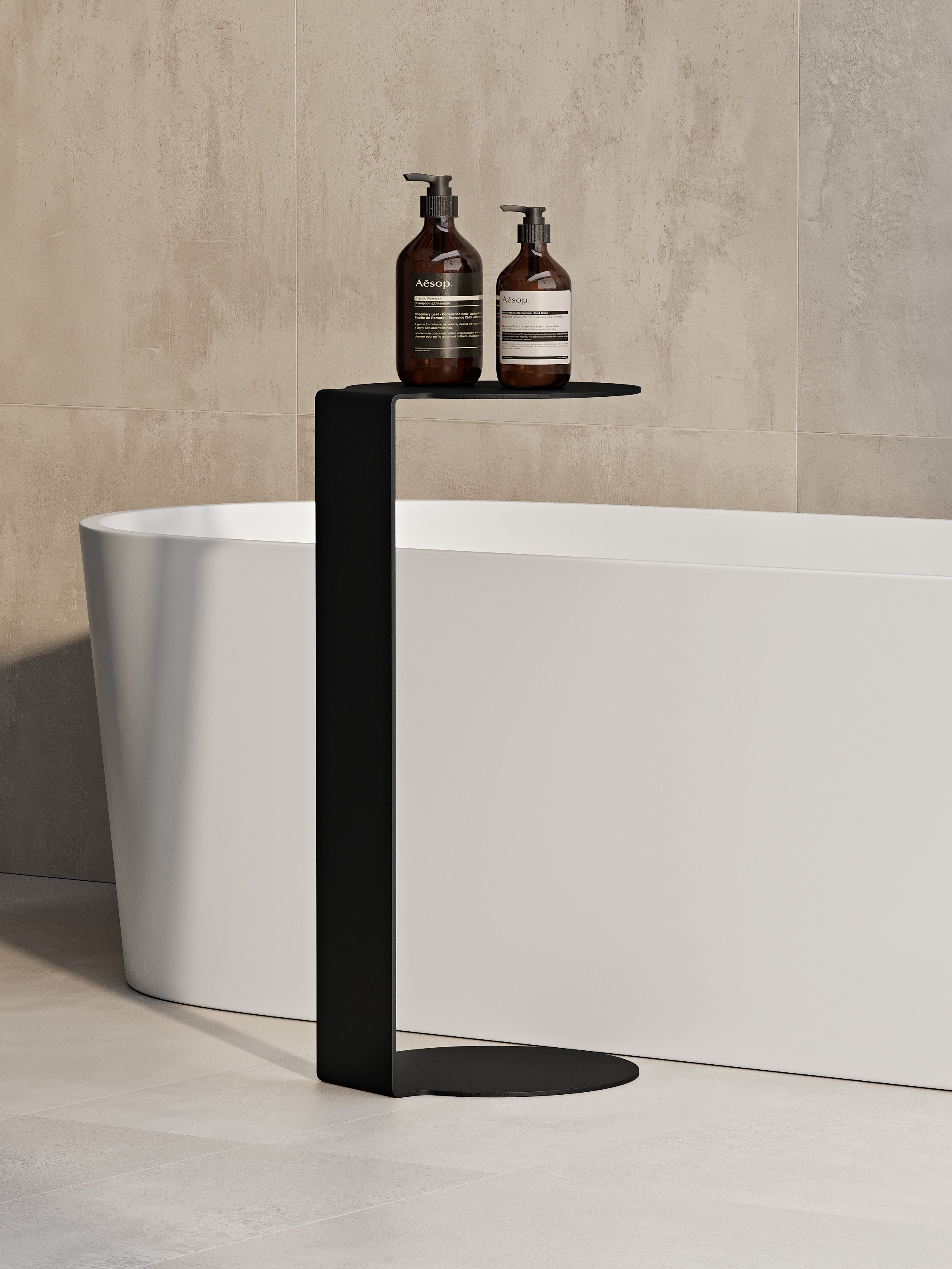 Tavolino rotondo in metallo – Acciaio verniciato a polvere minimalista, nero o bianco