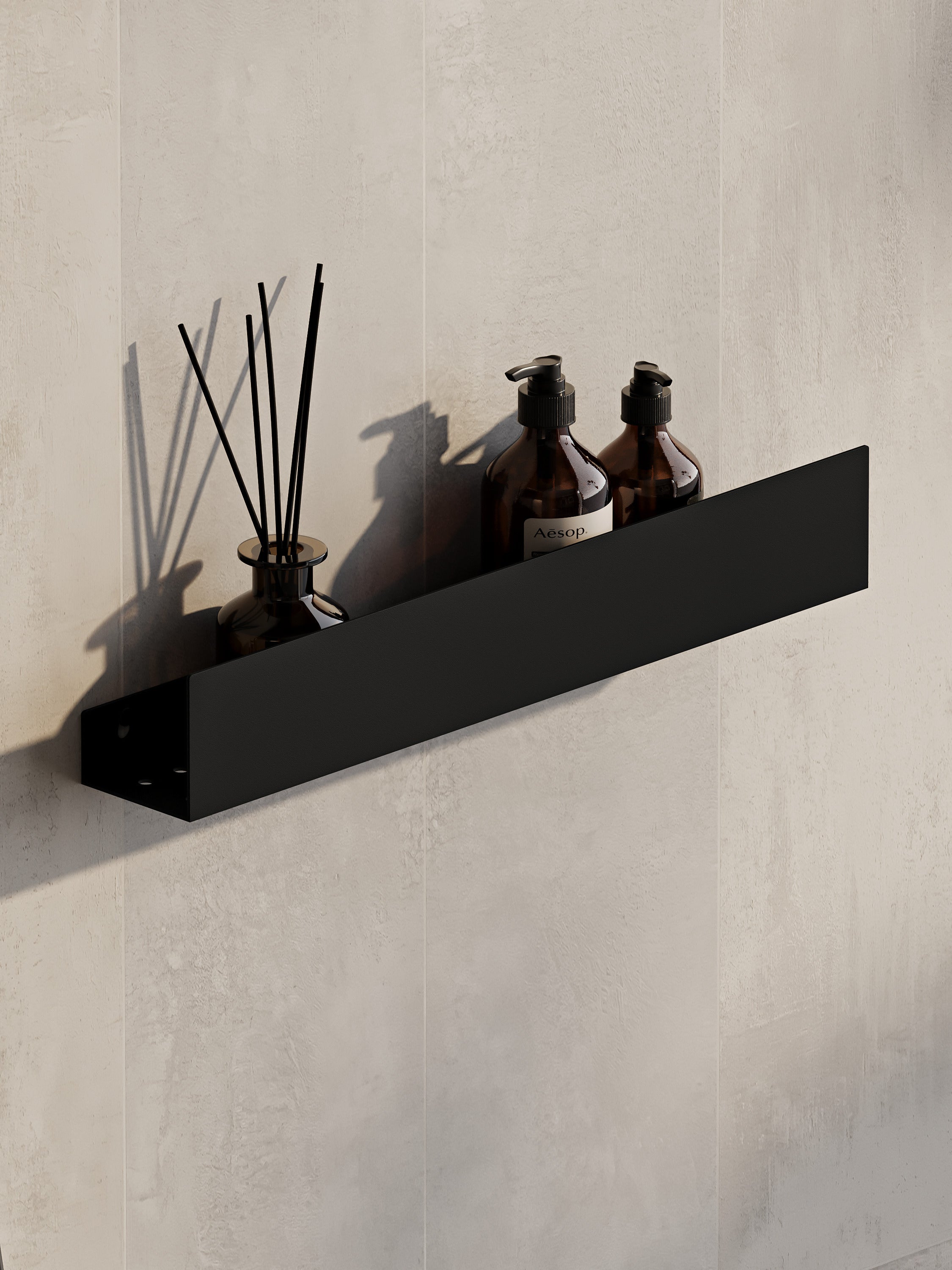 Wall-Mounted Stainless Steel Shelf