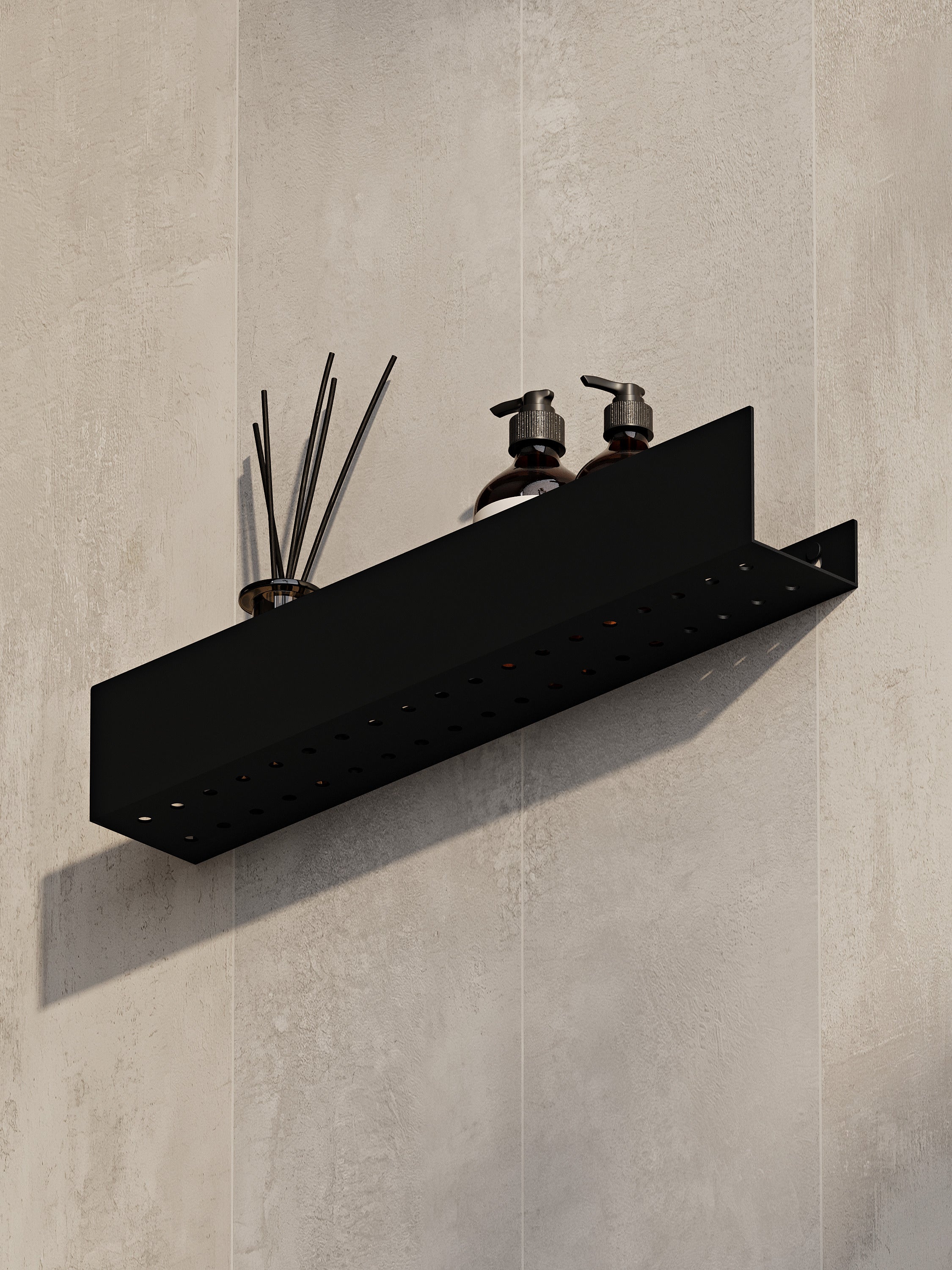 Wall-Mounted Stainless Steel Shelf