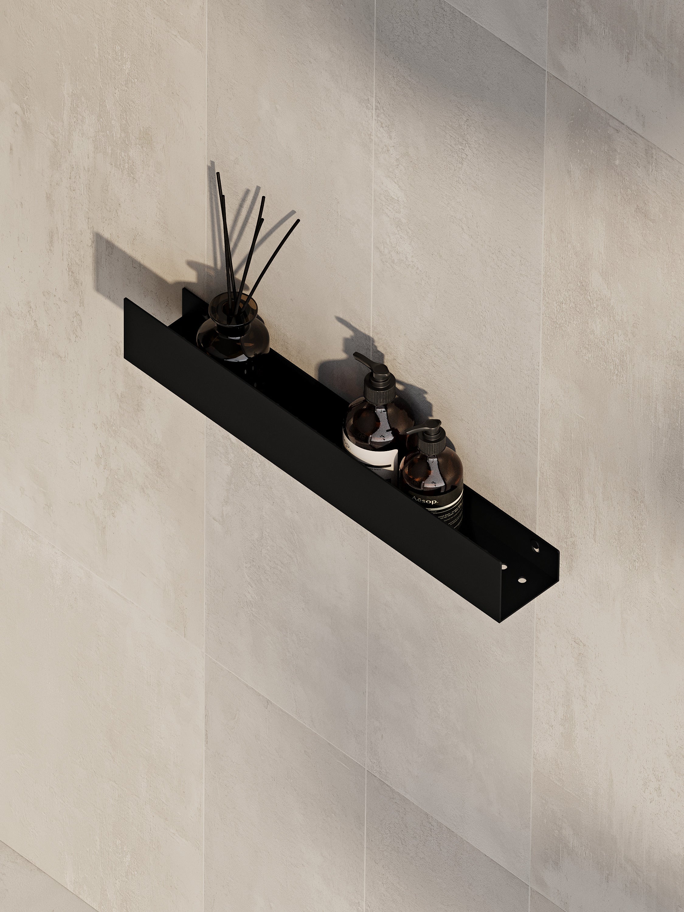 Wall-Mounted Stainless Steel Shelf