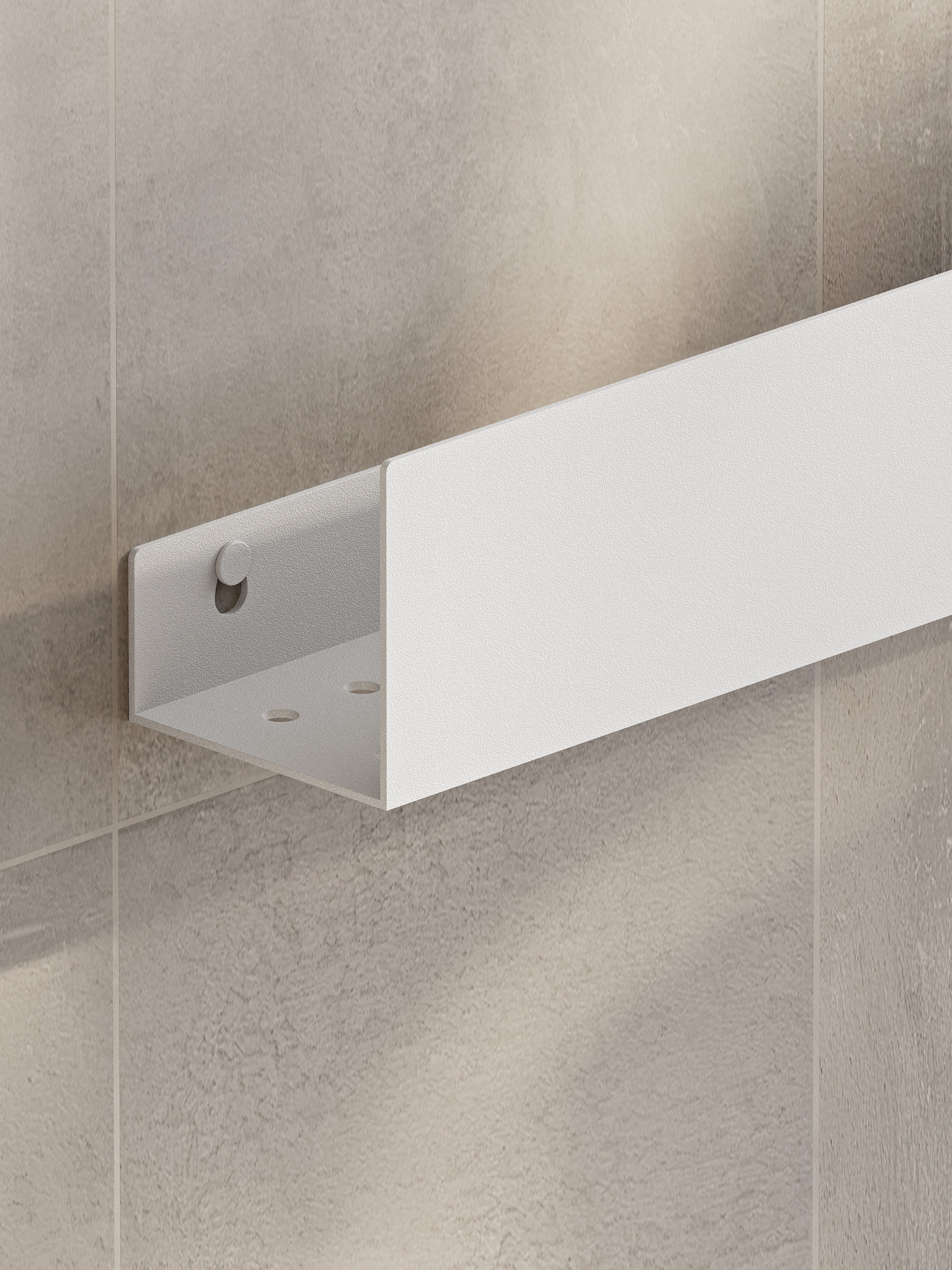 Wall-Mounted Stainless Steel Shelf