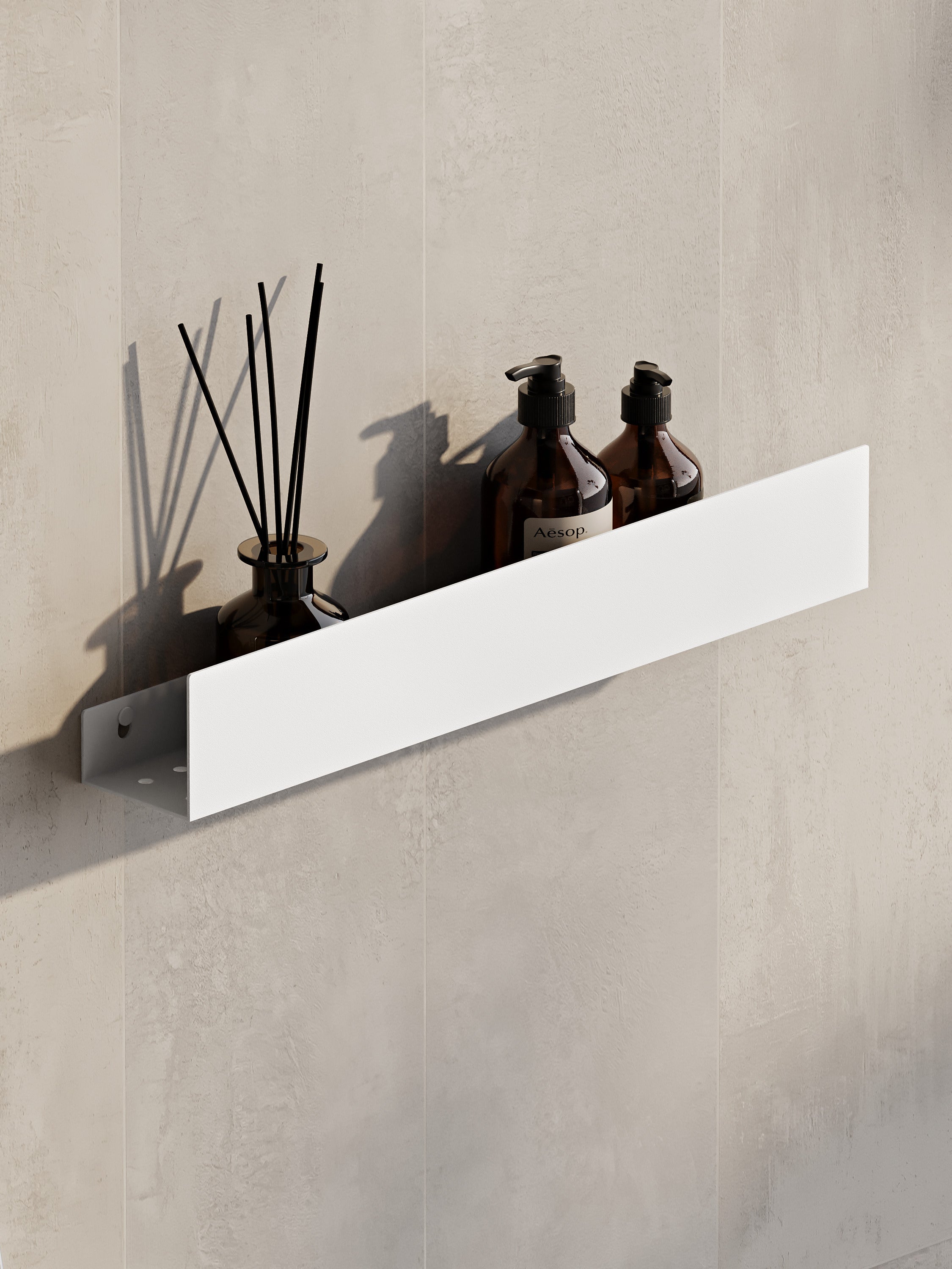 Wall-Mounted Stainless Steel Shelf