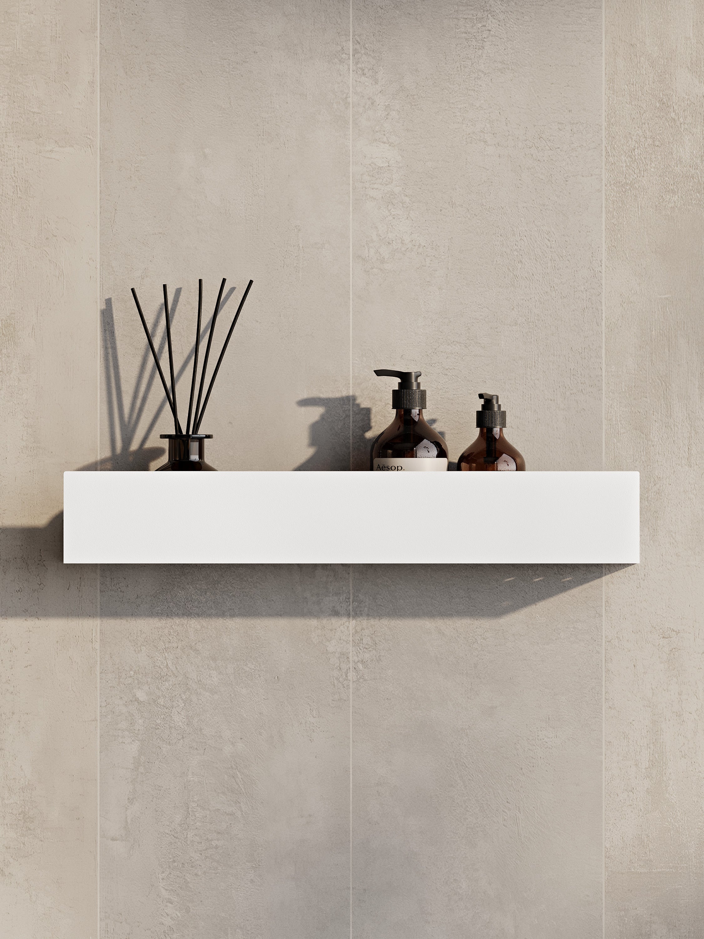 Wall-Mounted Stainless Steel Shelf
