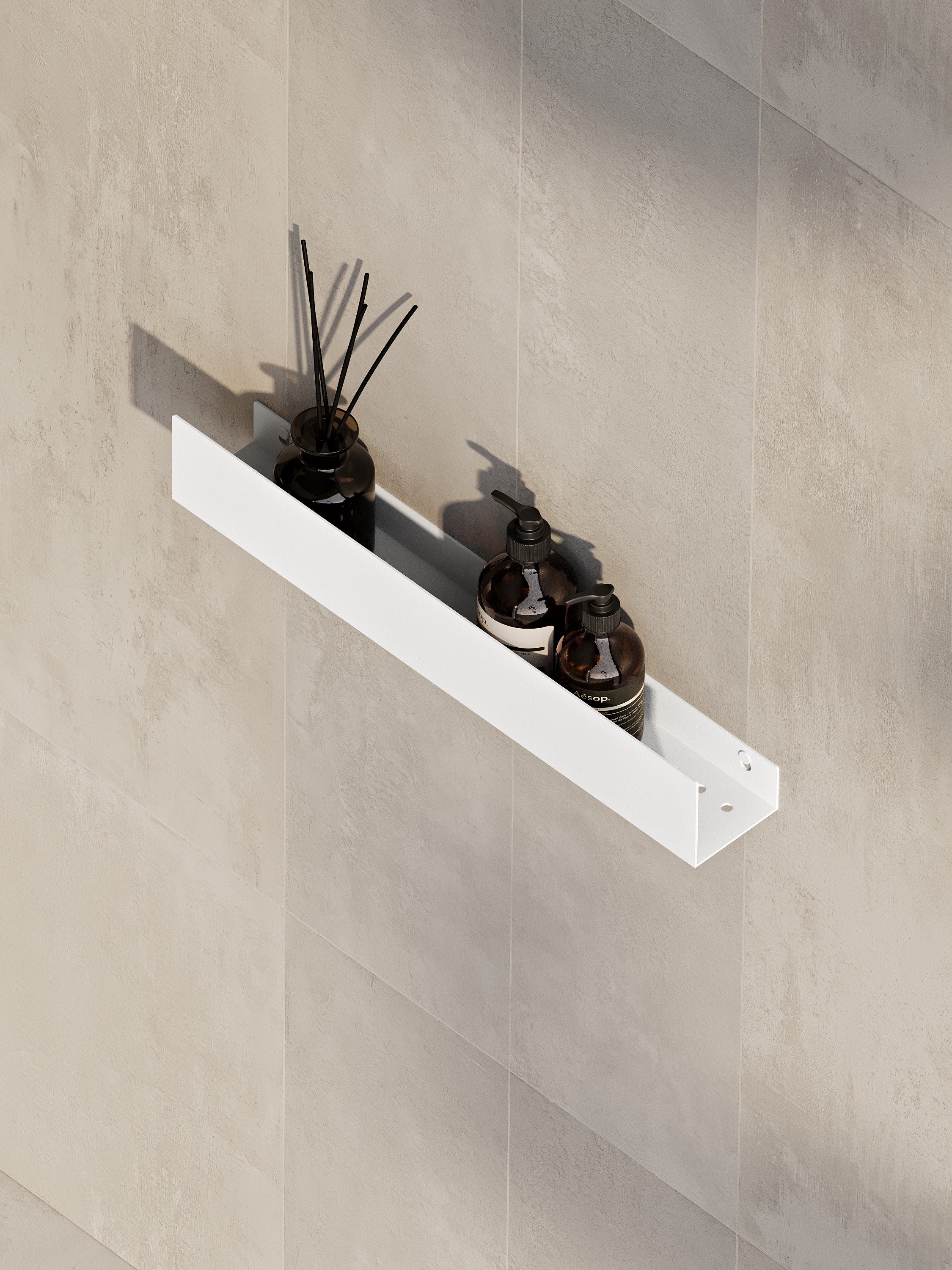Wall-Mounted Stainless Steel Shelf