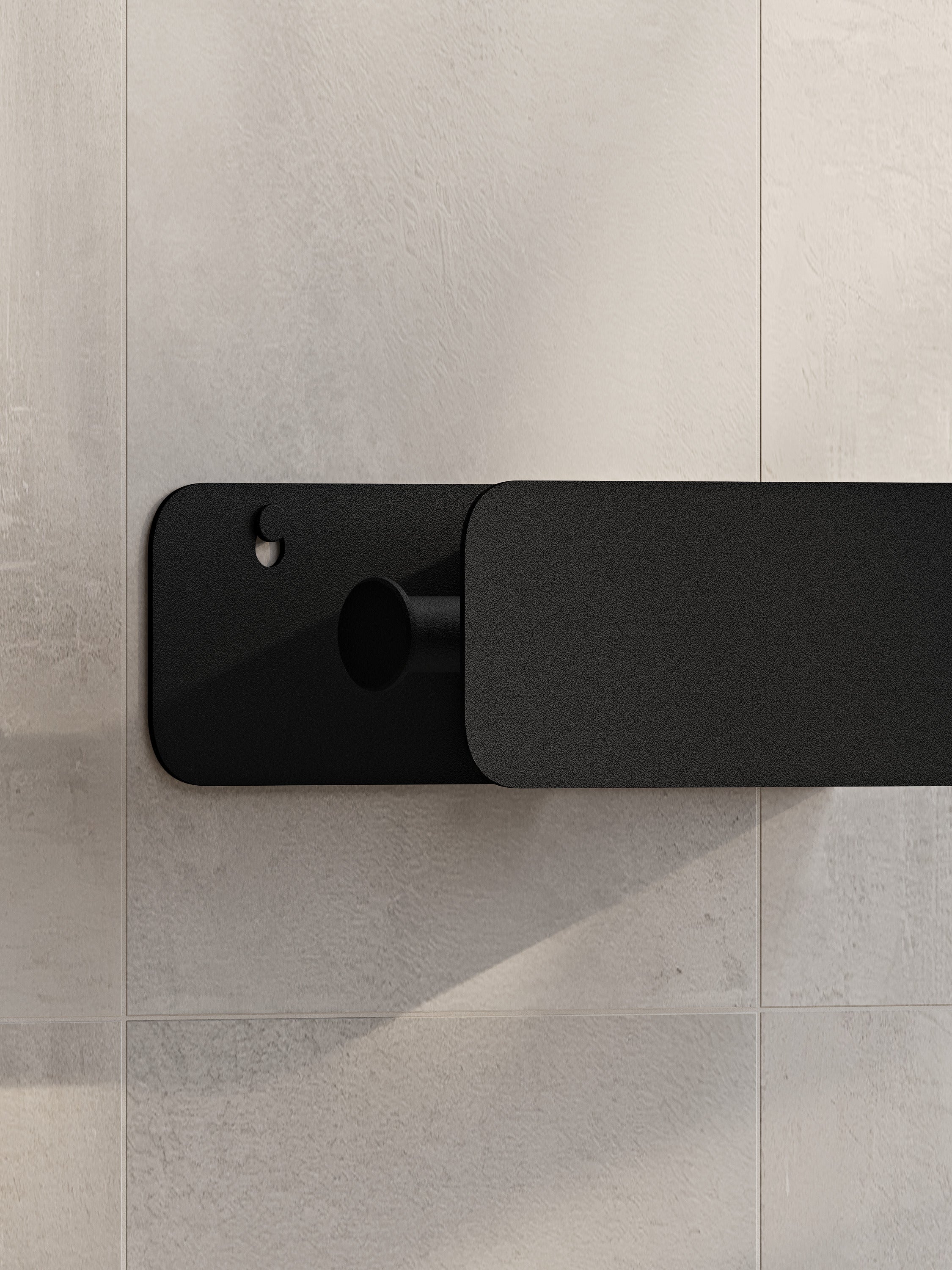 Modern Steel Toilet Paper Holder with Shelf