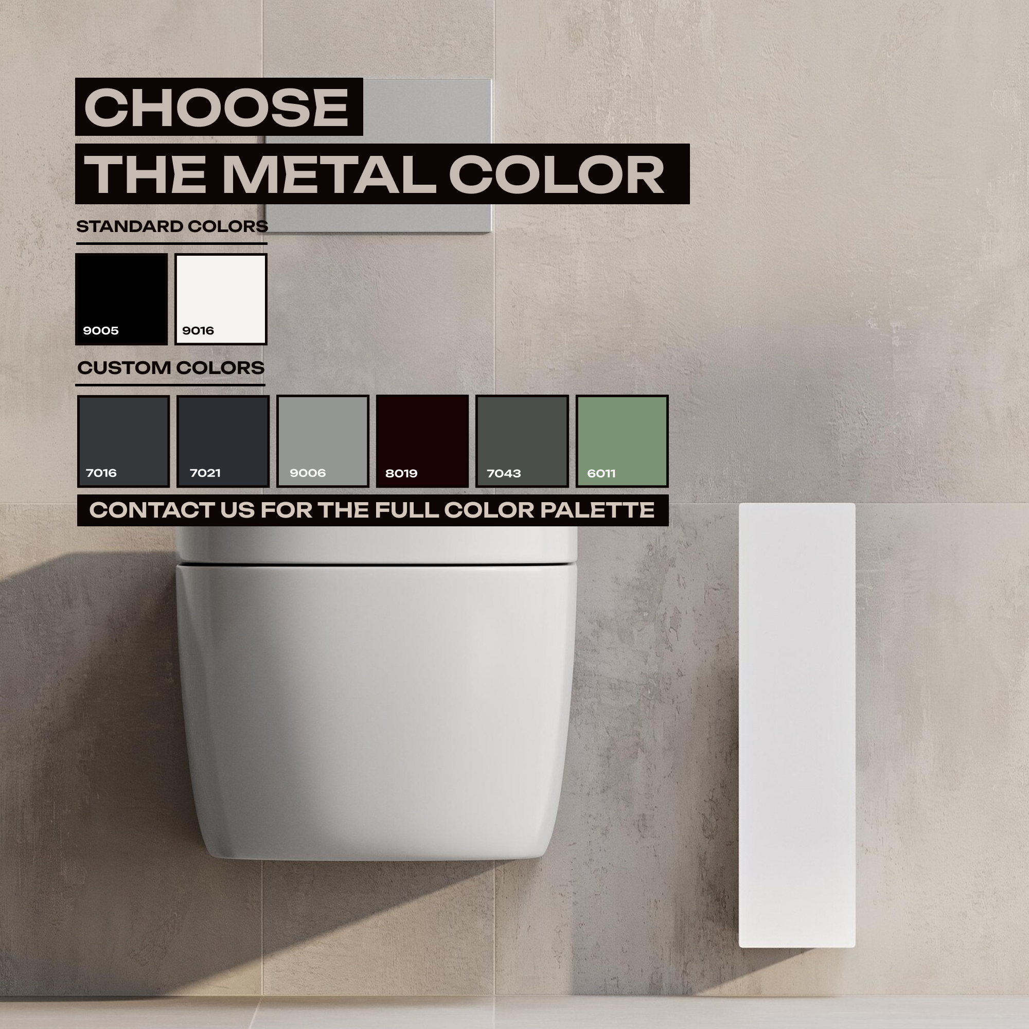 Wandmontierter WC-Bürstenhalter – Minimalistischer Badezimmer-Organizer