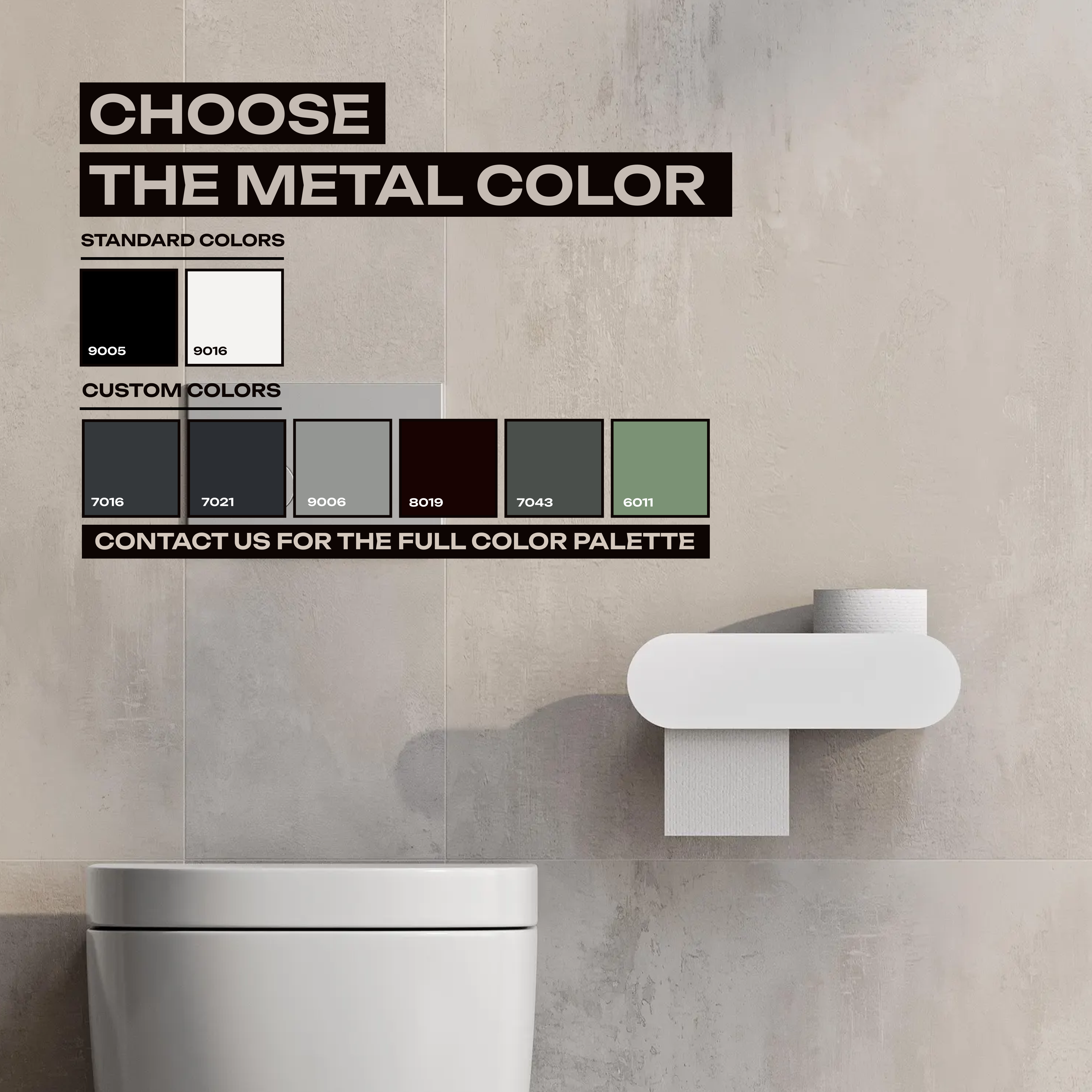 Minimalist Wall-Mounted Toilet Paper Holder with Shelf