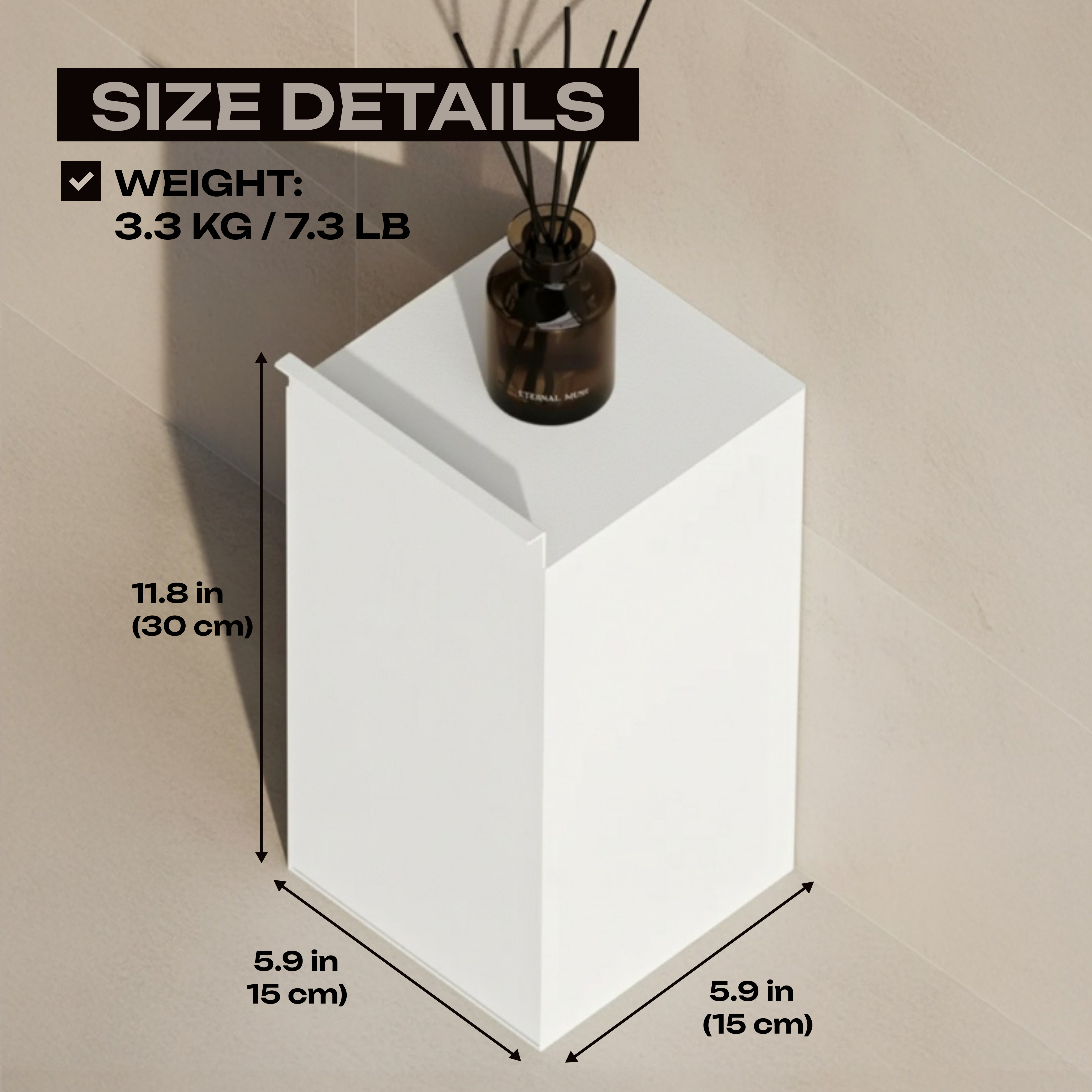 Metal Bathroom Trash Can