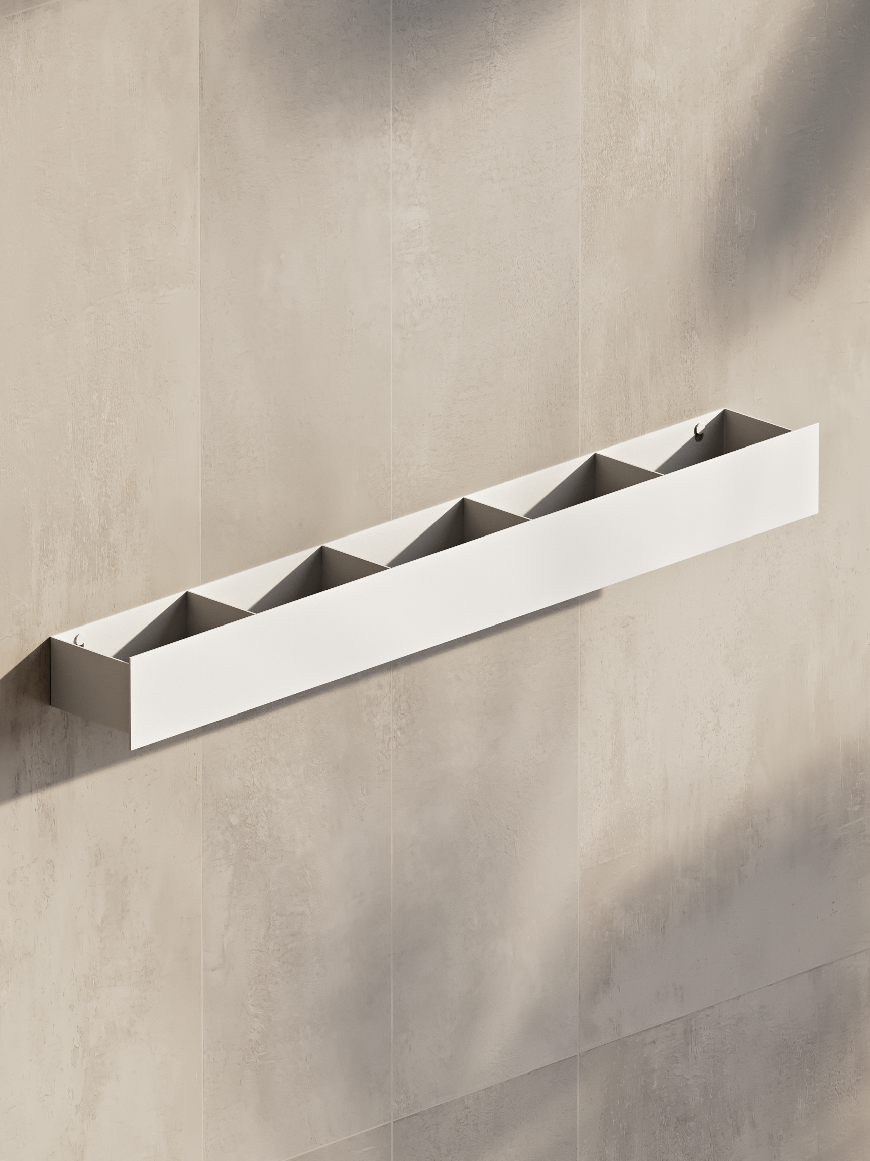 Skyline Mono Badezimmerregal – Wandmontiertes Metallregal, Edelstahl, minimalistisches Design, verschiedene Größen, pulverbeschichtet