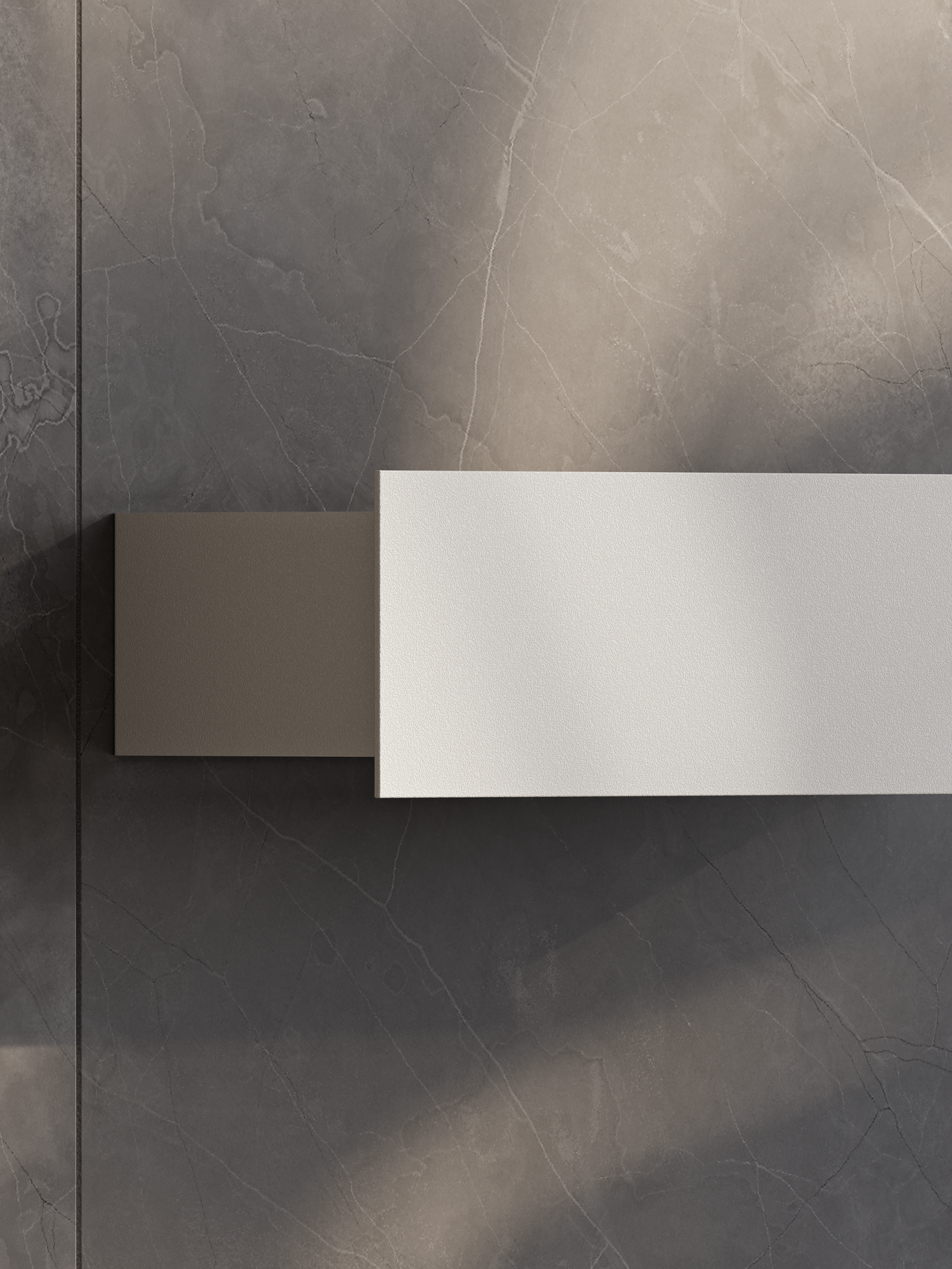 Skyline Mono Badezimmerregal – Wandmontiertes Metallregal, Edelstahl, minimalistisches Design, verschiedene Größen, pulverbeschichtet