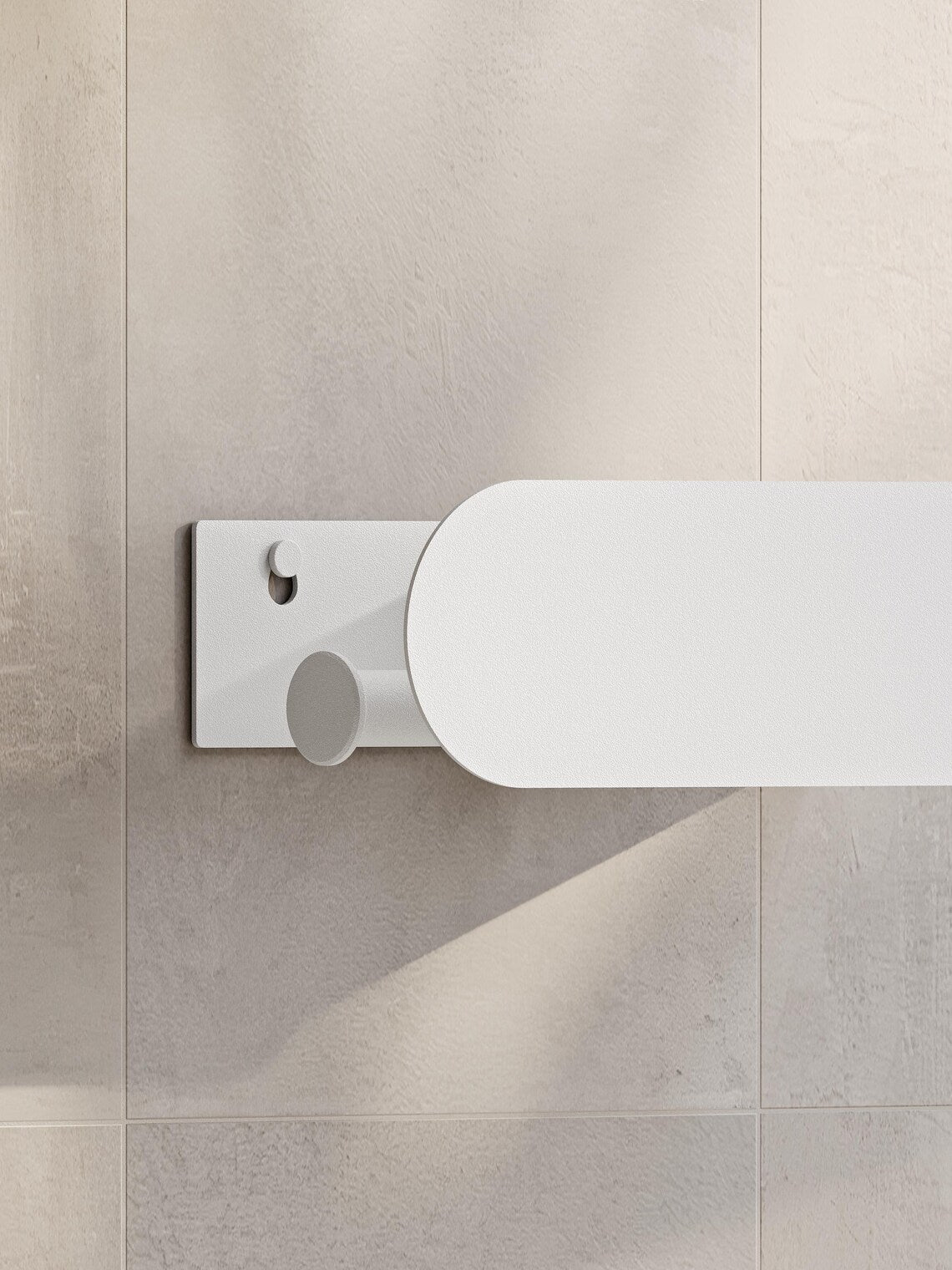 Minimalist Wall-Mounted Toilet Paper Holder with Shelf